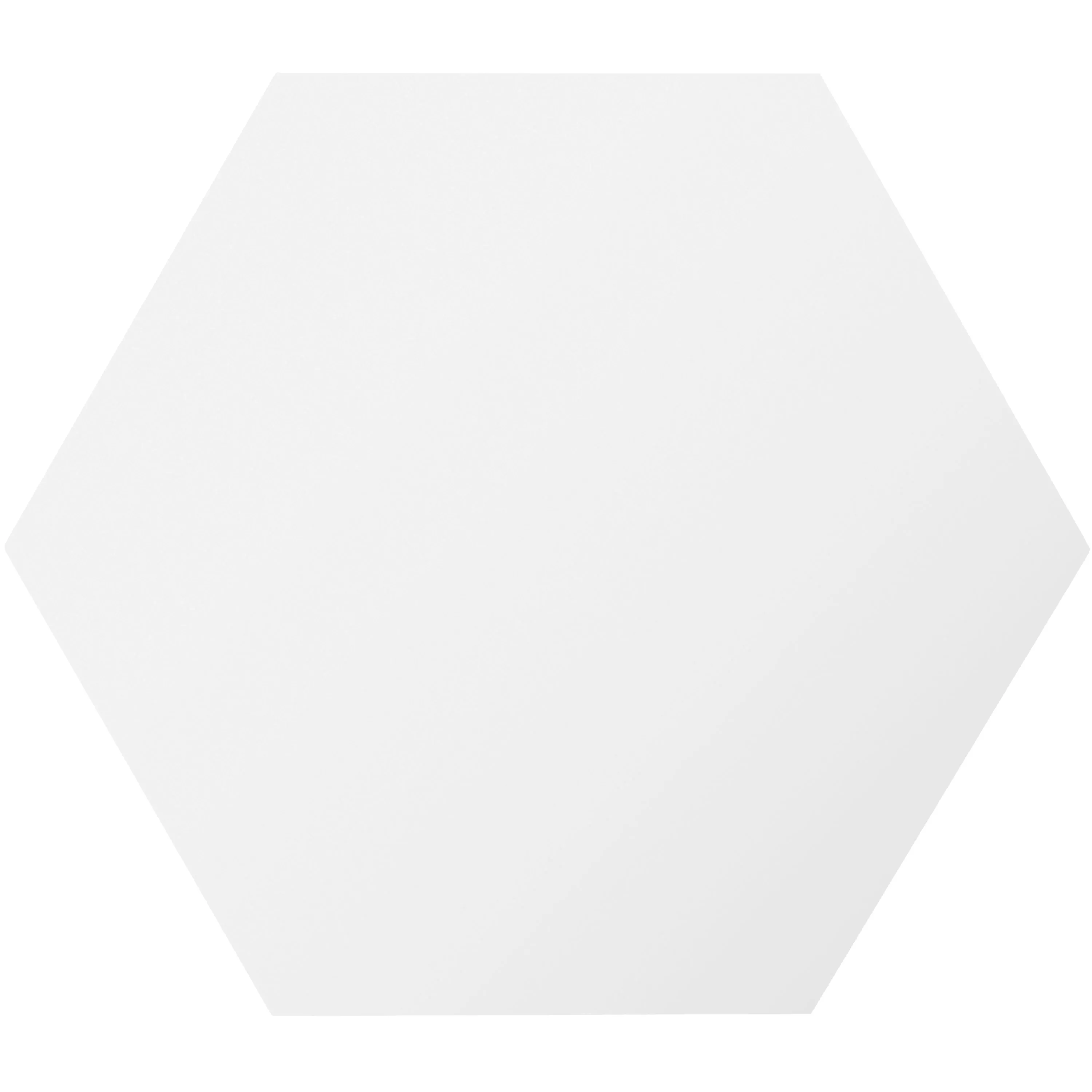 Feinsteinzeug Fliesen Modena Hexagon Uni Weiß