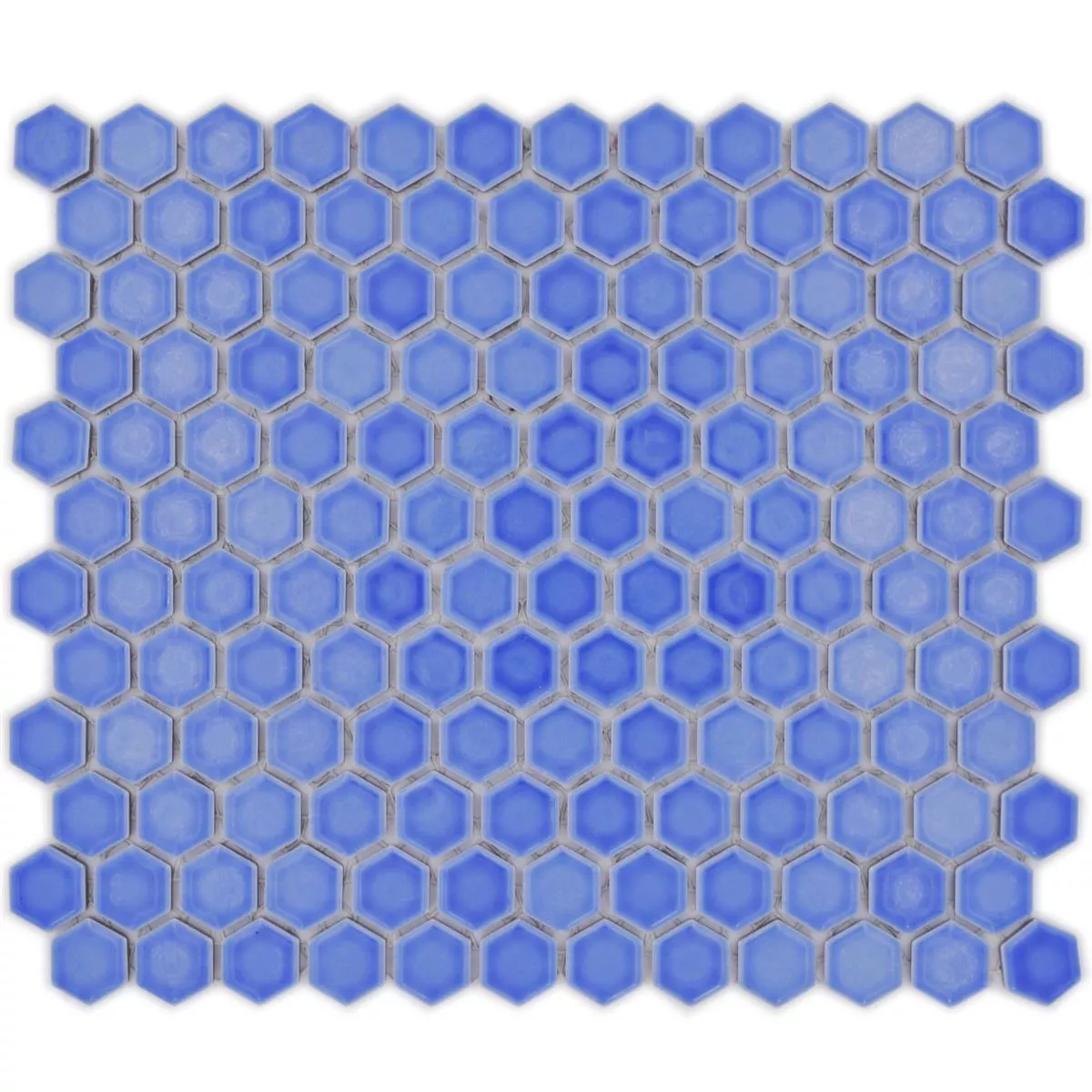 Keramikmosaik Salomon Hexagon Hellblau H23