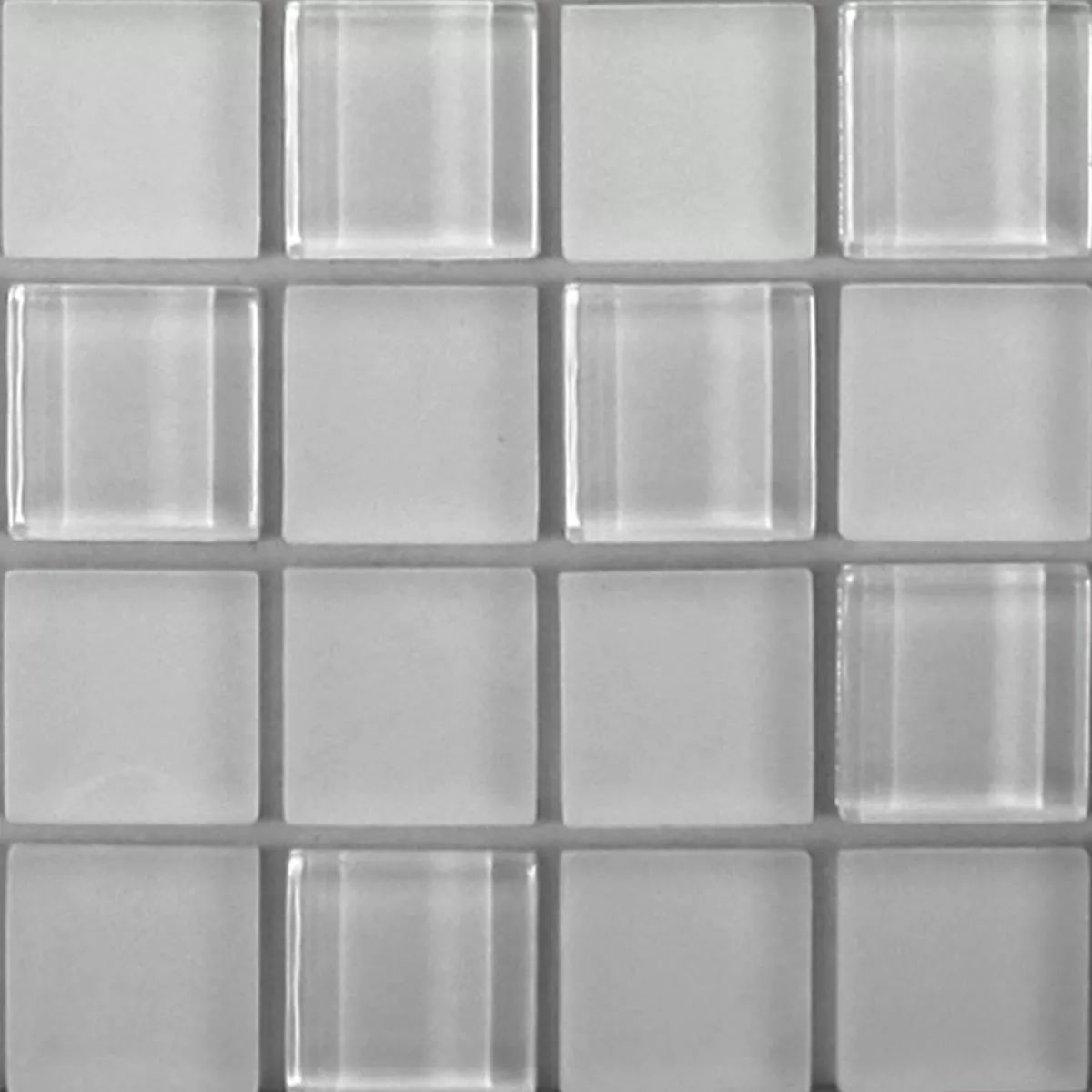 Muster von Glasmosaik Batman Selbstklebend Weiss Uni