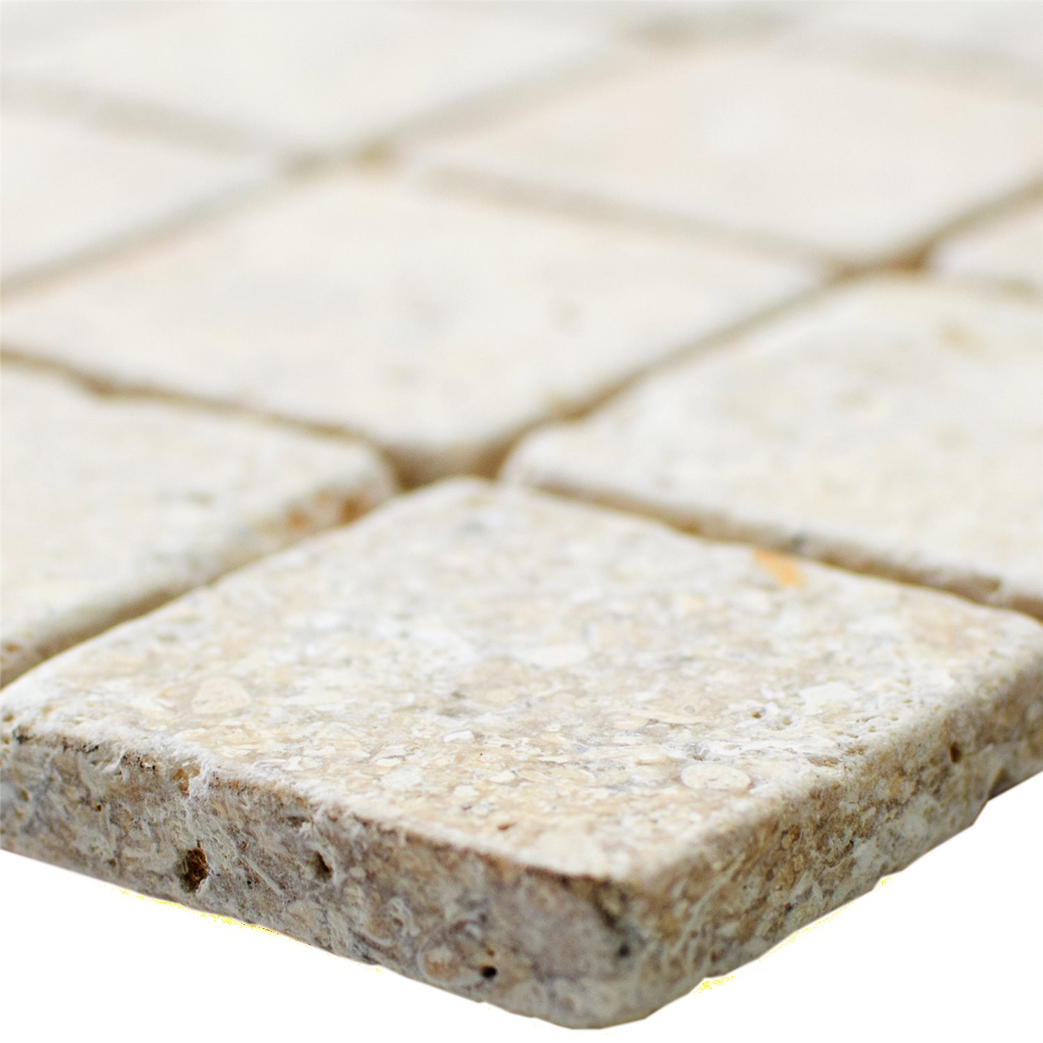 Muster von Mosaikfliesen Limestone Garbagna Beige 48