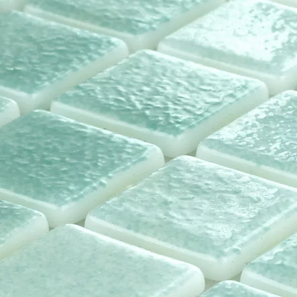 Muster von Glas Schwimmbad Pool Mosaik  Türkis Mix