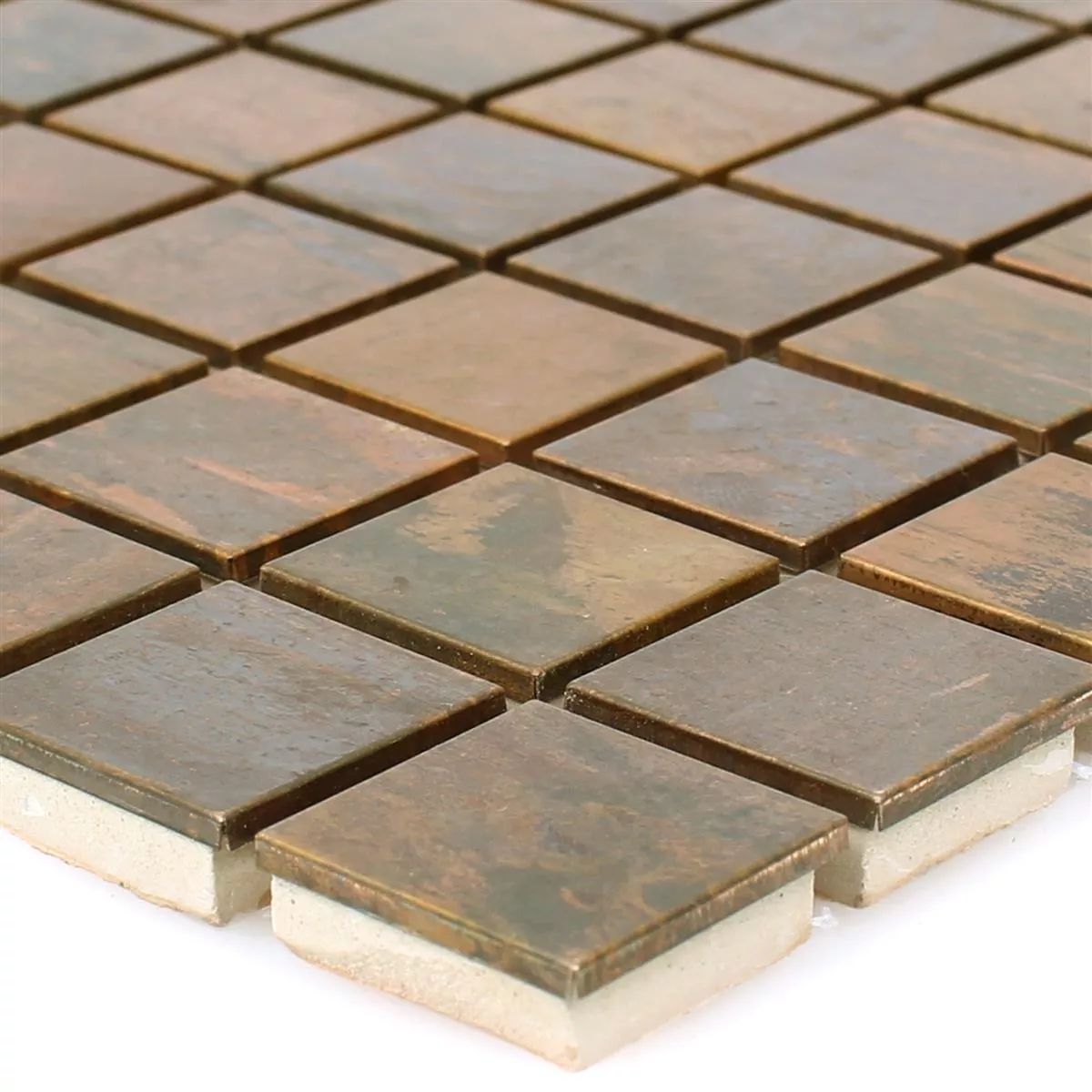 Muster von Metall Kupfer Mosaikfliesen Myron Quadrat