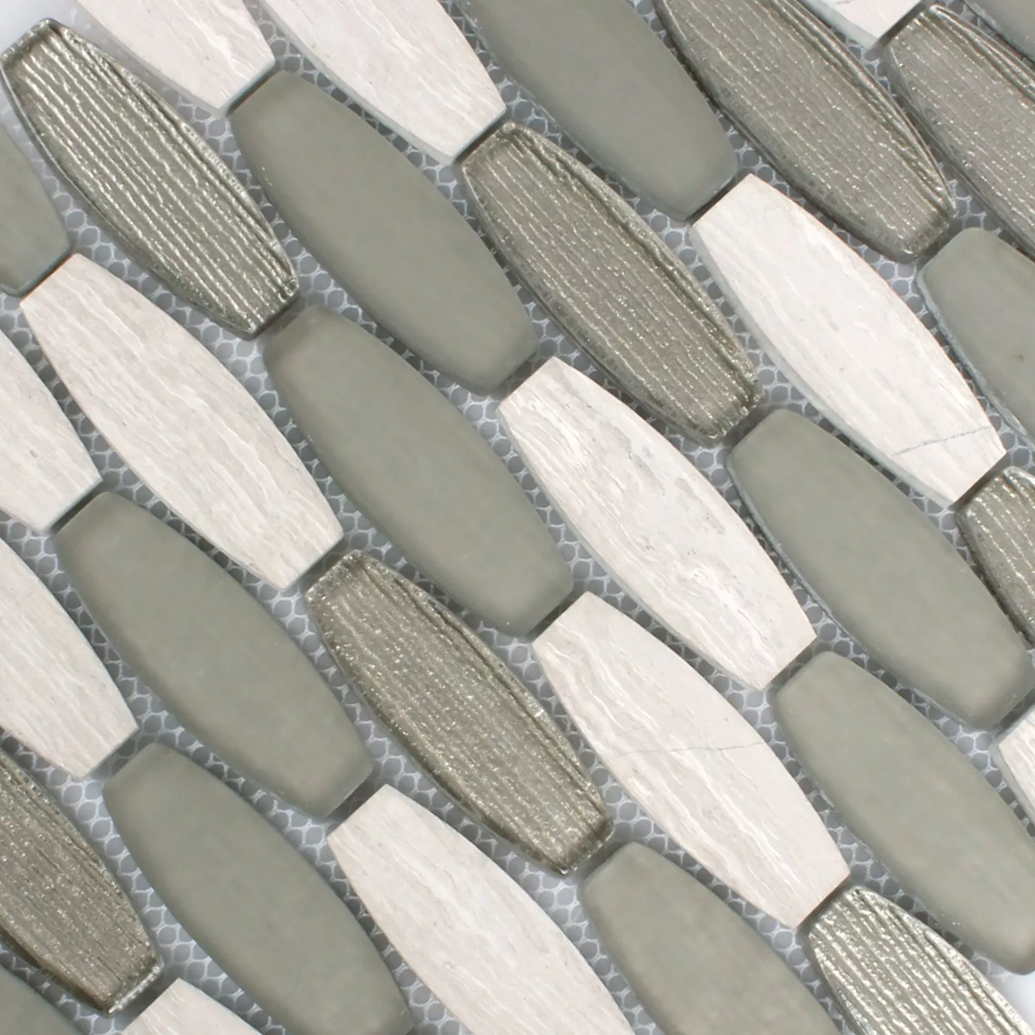 Mosaikfliesen Laytamak Bootsform Grau