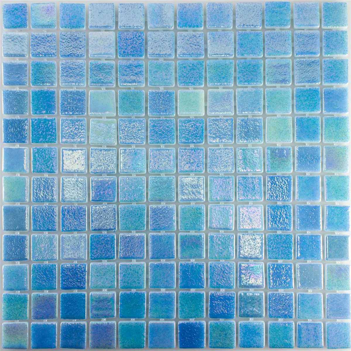 Muster von Glas Schwimmbad Pool Mosaik McNeal Hellblau 25