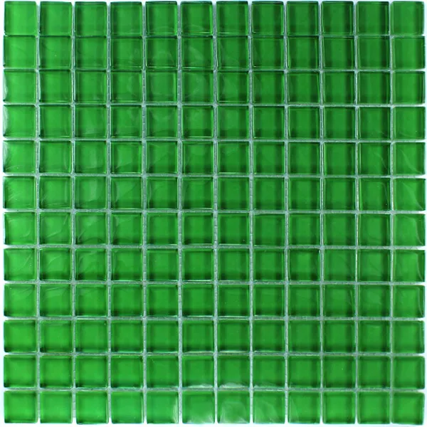 Muster von Glasmosaik  Grün Uni