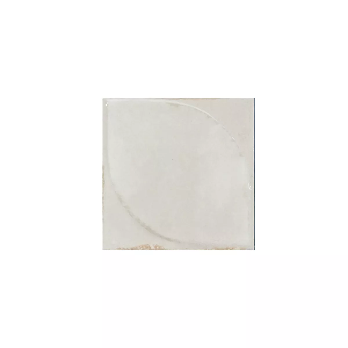 Maryland Bone Glänzend 3D Strukturiert 10x10 cm