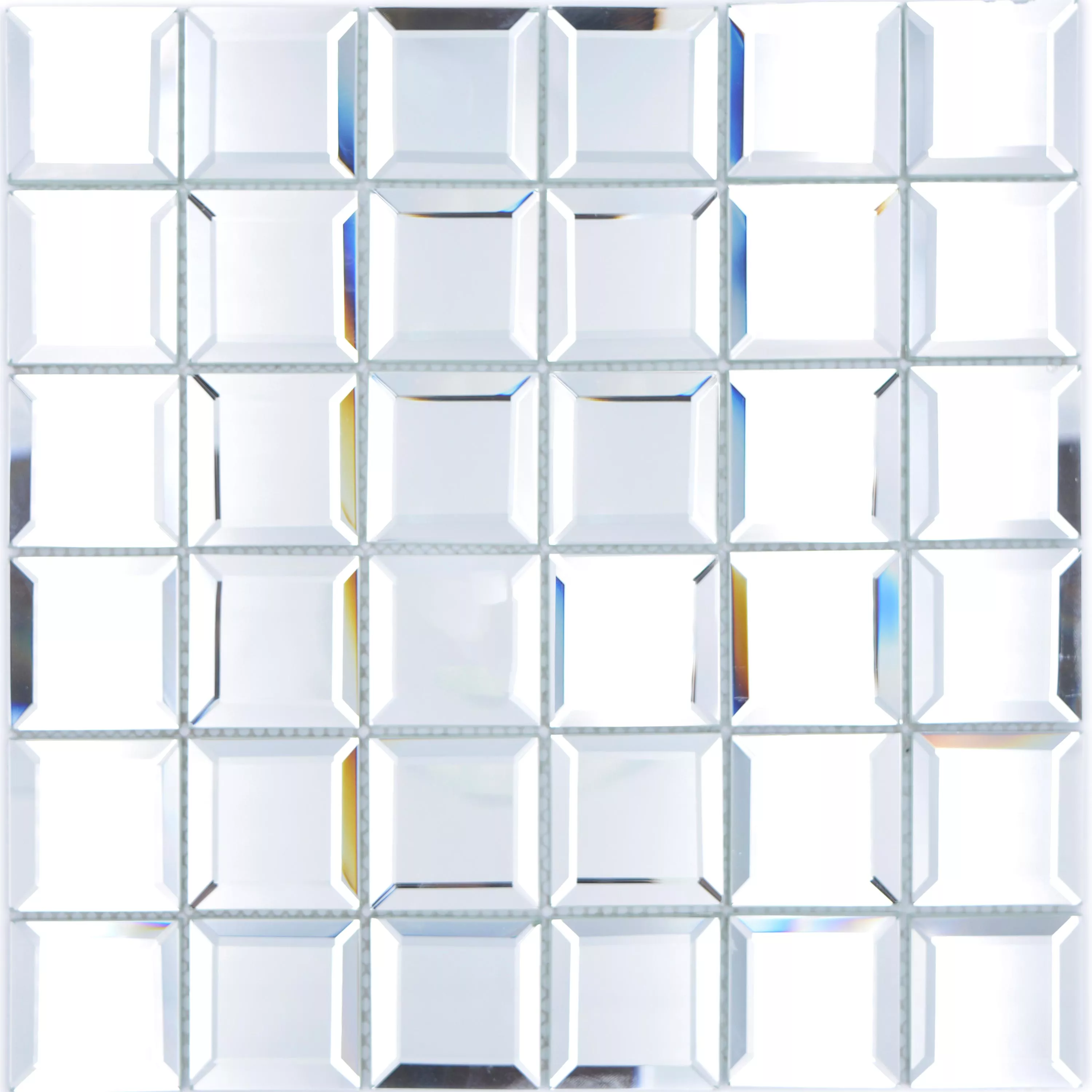 Spiegel Metro Mosaik Fliesen Reflexion Quadrat