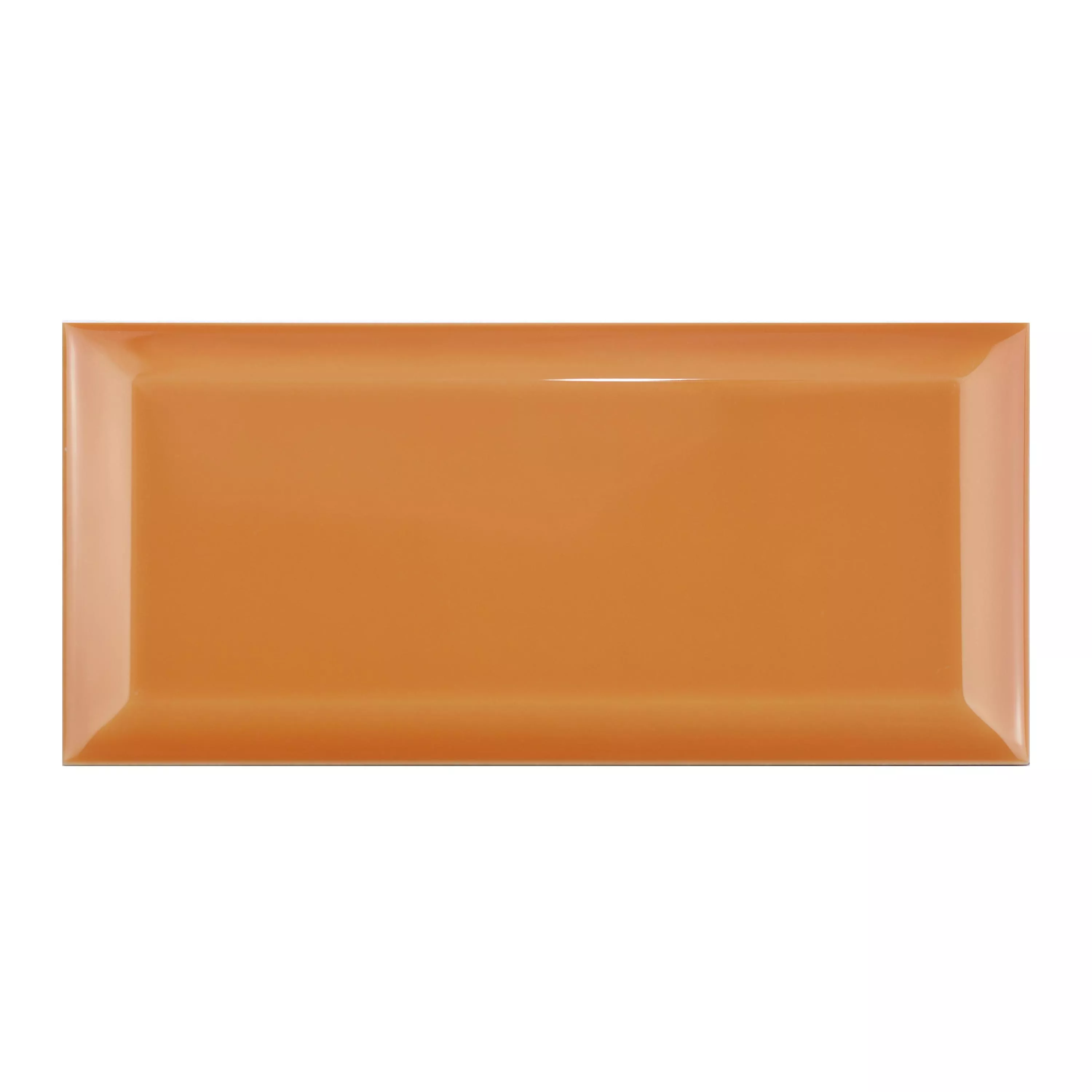 Metro Wandfliesen Brasilia Facette 7,5x15x0,7cm Naranja Metro Wandfliesen Brasilia Facette 7,5x15x0,7cm Naranja
