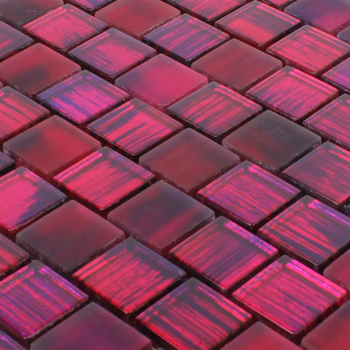 Muster von Glasmosaik Fliesen Lanzarote Pink