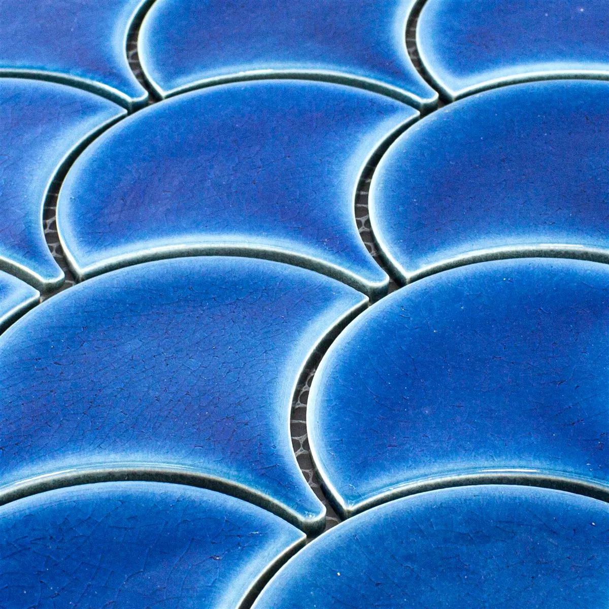 Muster von Keramik Mosaik Fliesen Newark Blau