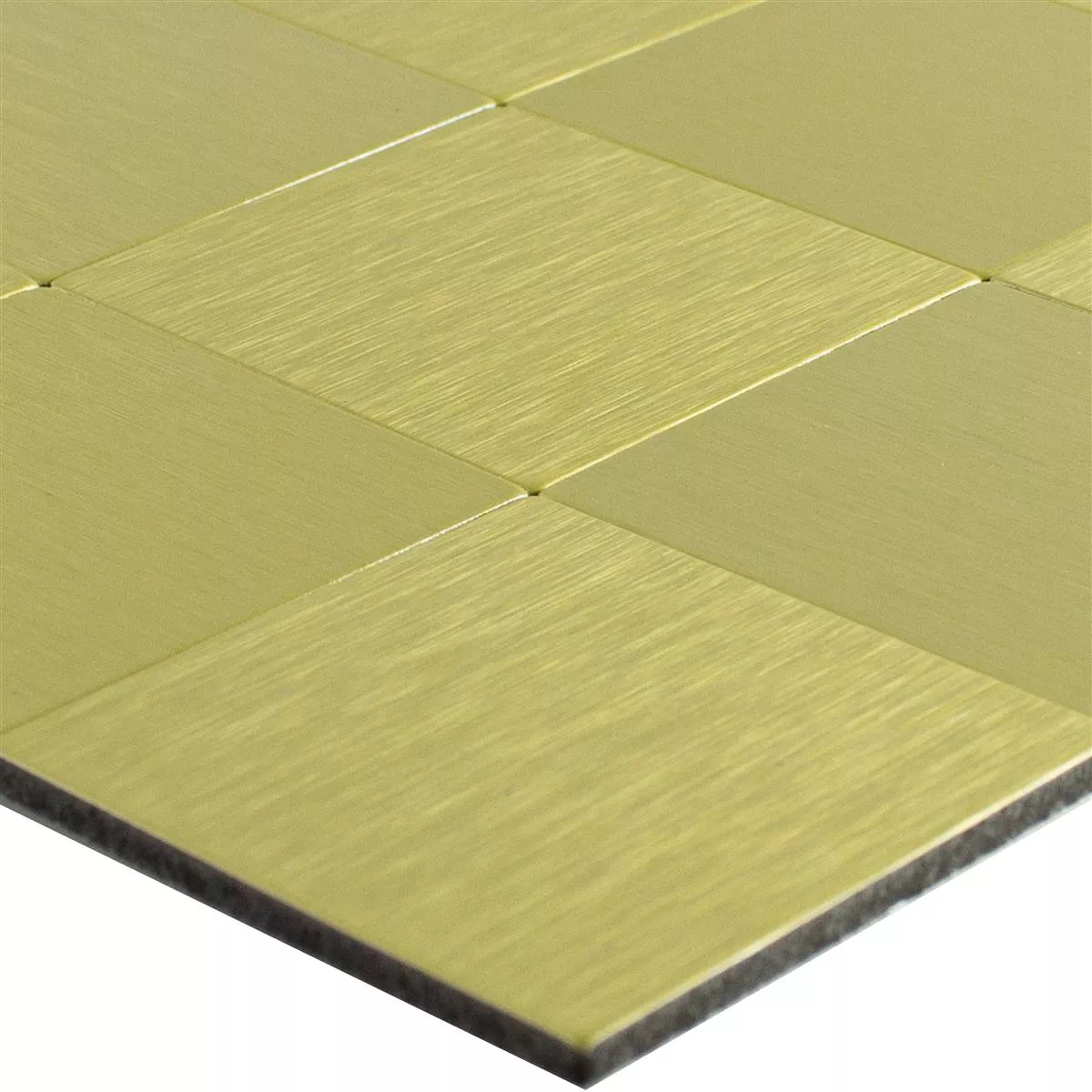 Mosaikfliesen Metall Selbstklebend Vryburg Gold Quadrat 48 Mosaikfliesen Metall Selbstklebend Vryburg Gold Quadrat 48