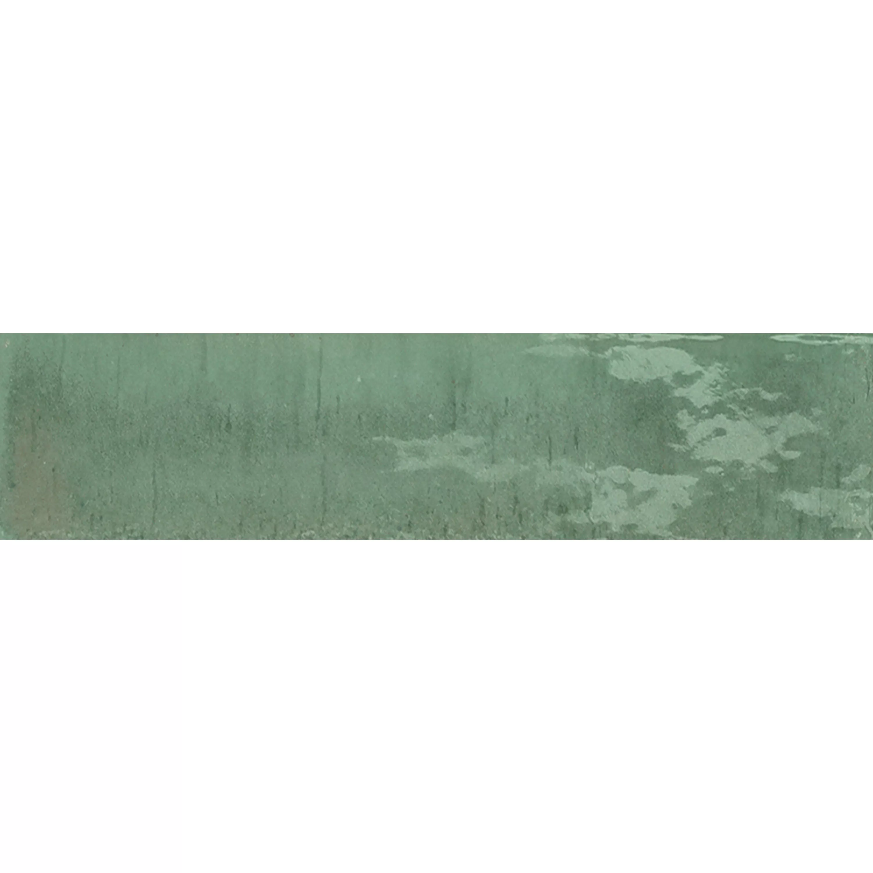 Wandfliesen Laguna Glänzend Gewellt Türkis 6x24cm