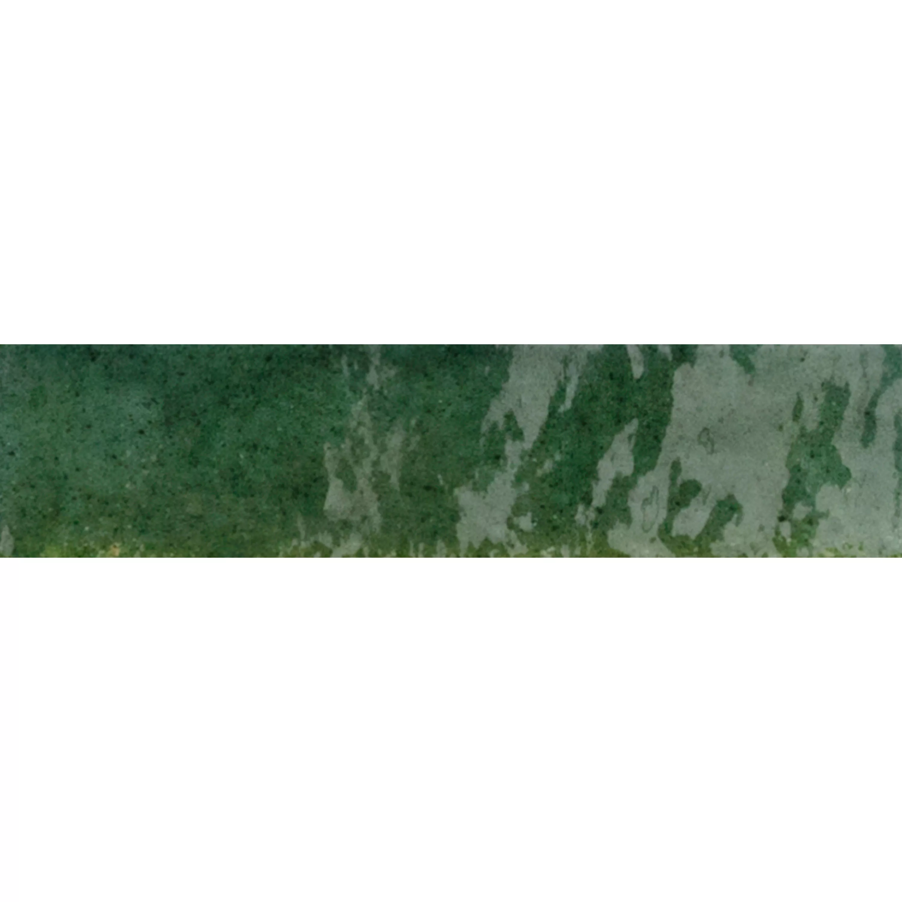 Wandfliesen Laguna Glänzend Gewellt Grün 6x24cm