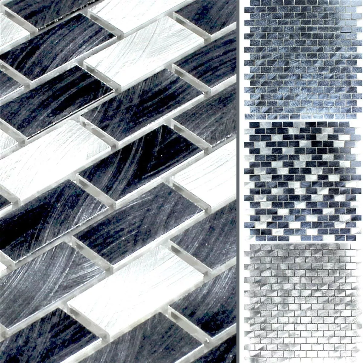 Muster von Mosaikfliesen Aluminium Charmant