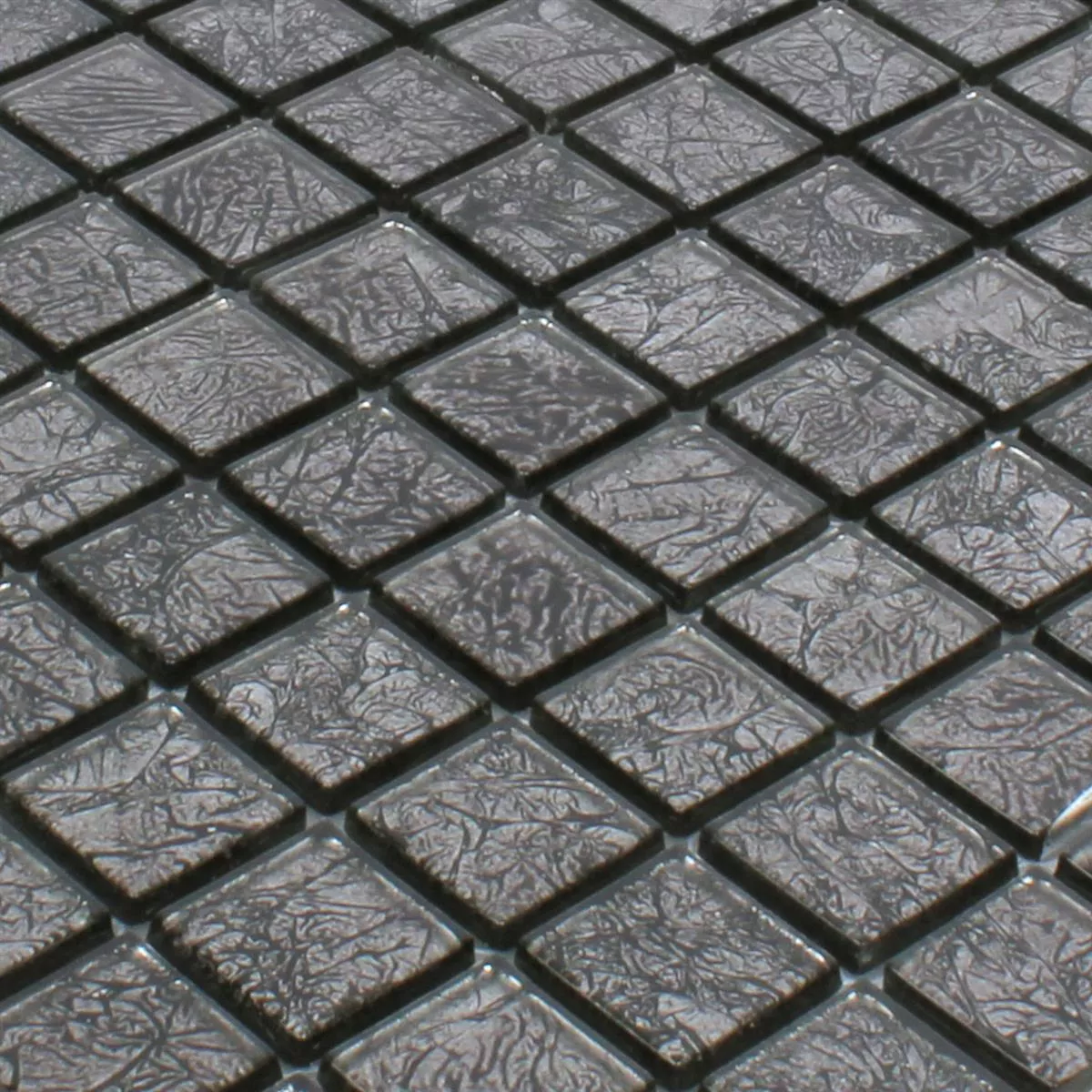 Muster von Mosaikfliesen Glas Kandila Schwarz 