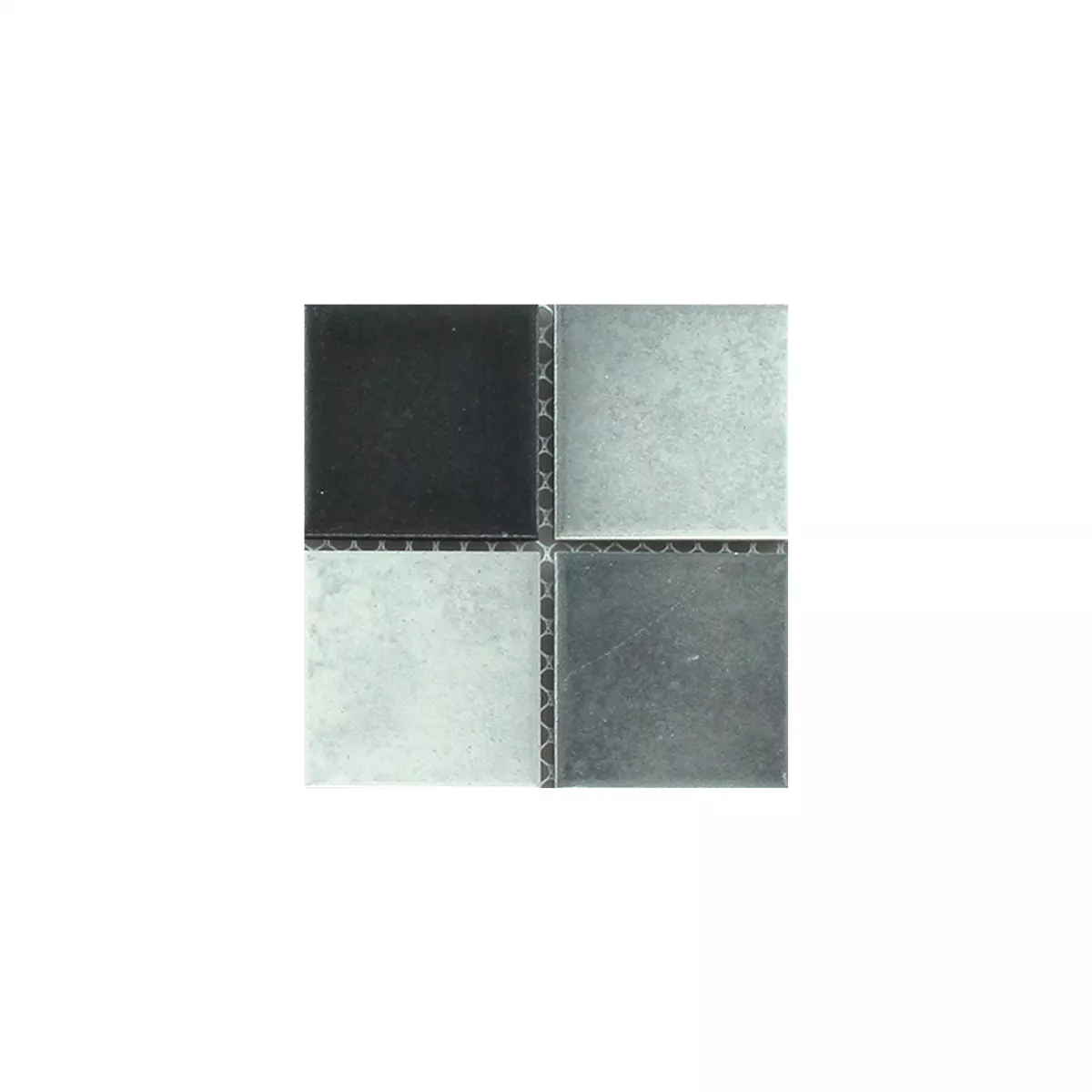Muster von Mosaikfliesen Keramik Rutschhemmend Grau Mix