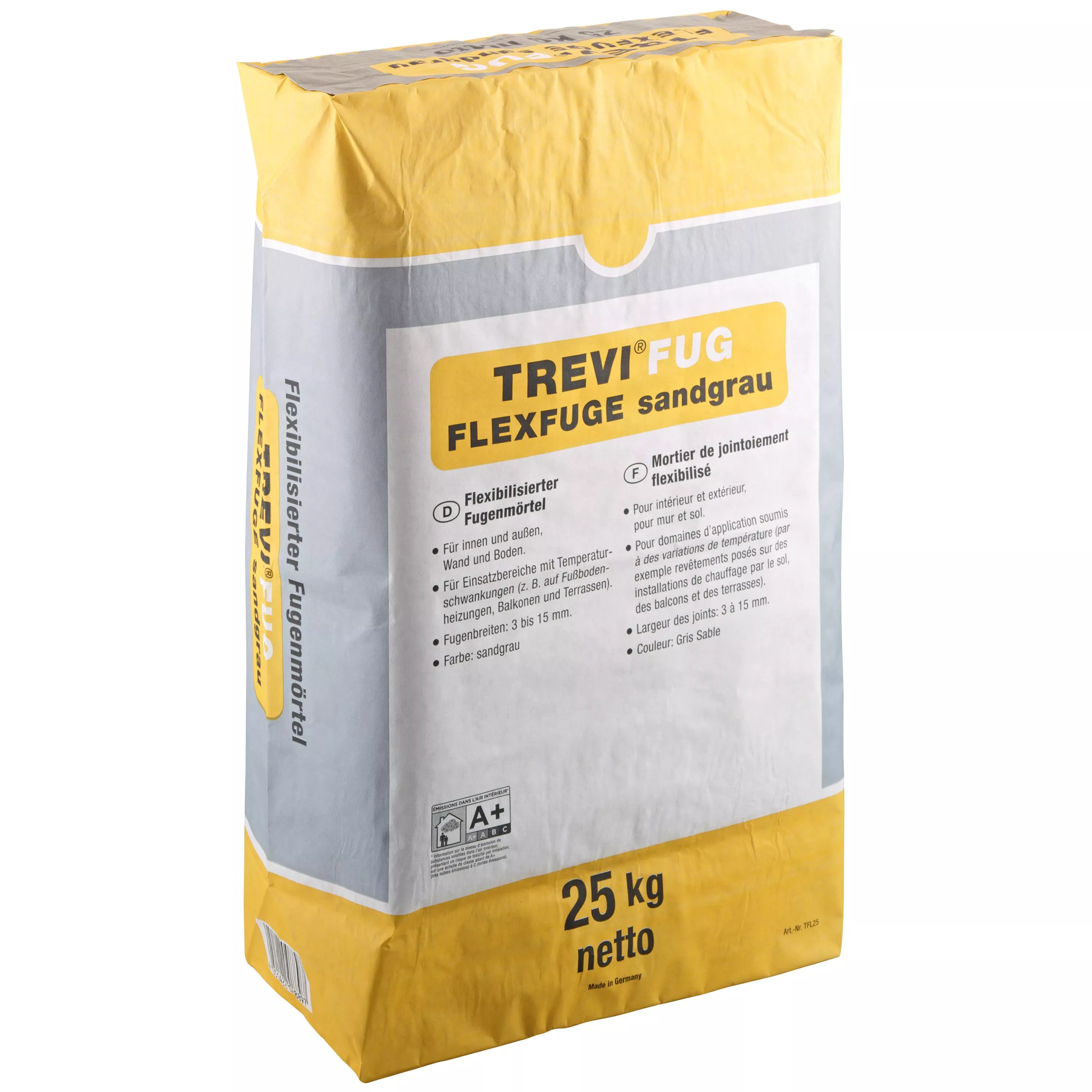 Trevi Flex Flexibilisierter Fugenmörtel Sandgrau Trevi Flex Flexibilisierter Fugenmörtel Sandgrau