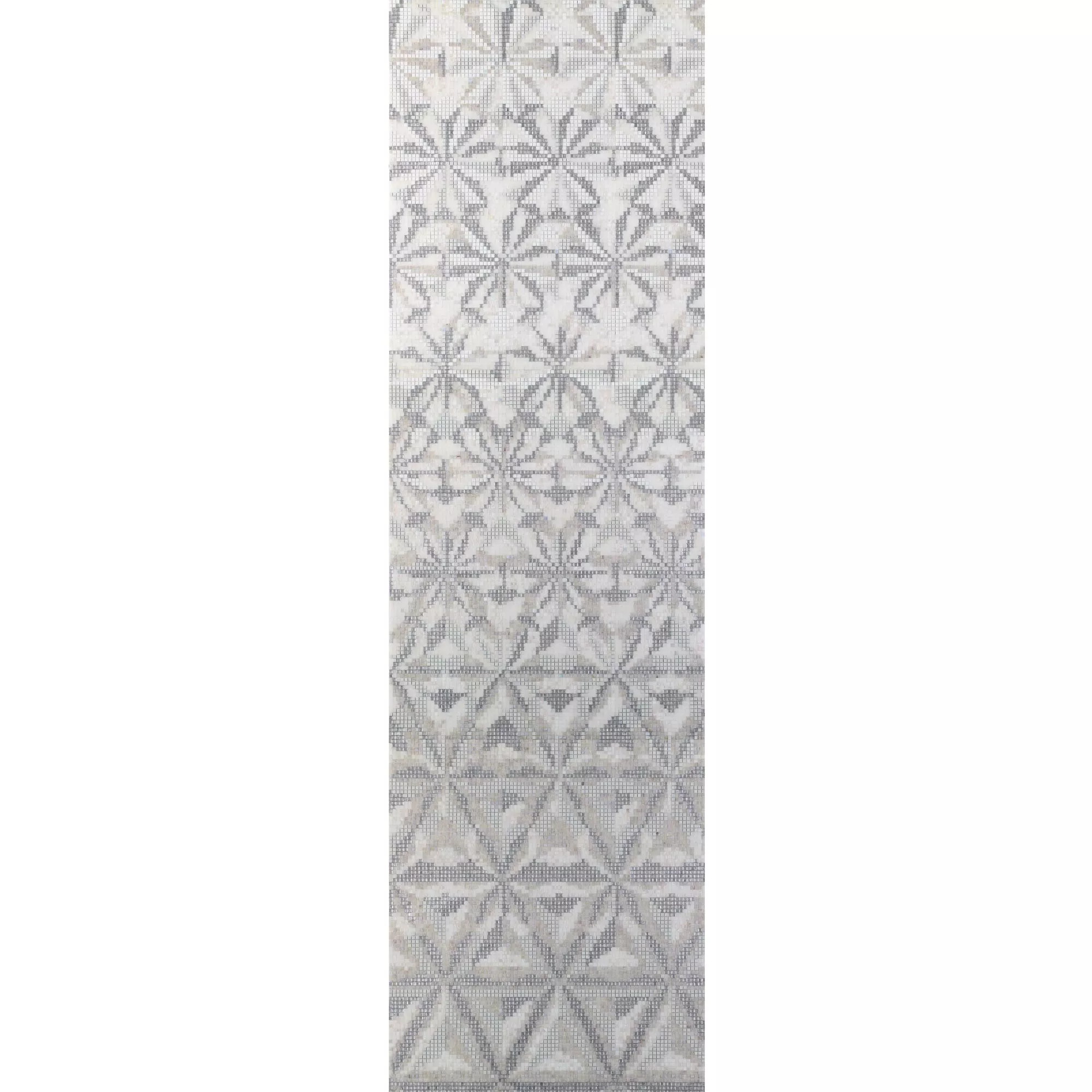 Glas Mosaik Bild Magicflower White 80x277,9cm Glas Mosaik Bild Magicflower White 80x277,9cm