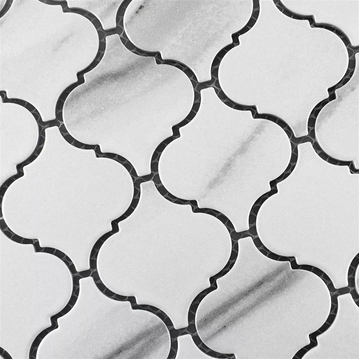 Muster von Keramik Mosaikfliesen Virginia Steinoptik Carrara