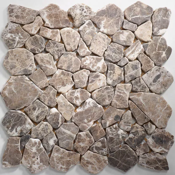 Muster von Mosaikfliesen Marmor Bruch Naturstein Castanao