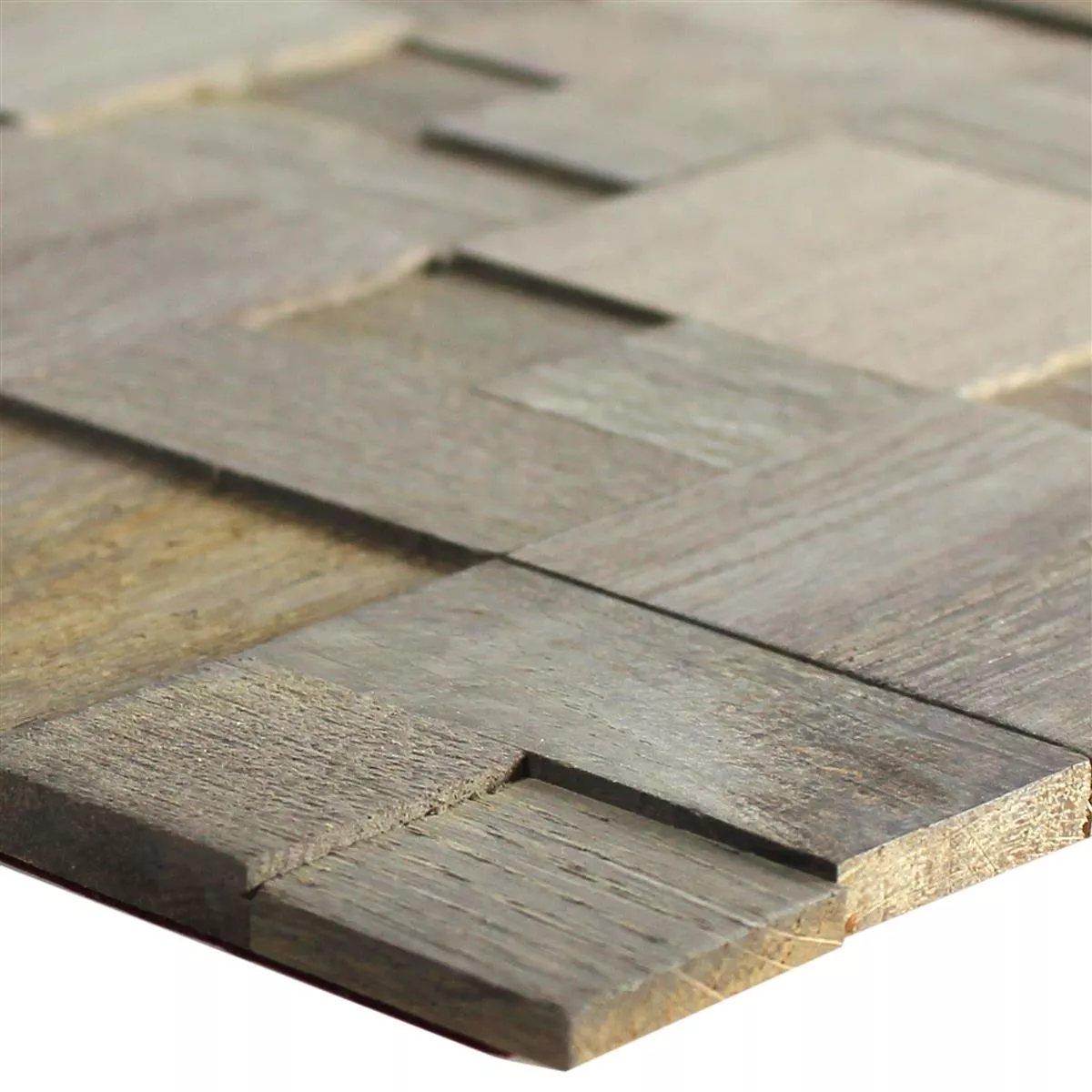 Mosaikfliesen Holz Paris Selbstklebend 3D Grau Mosaikfliesen Holz Paris Selbstklebend 3D Grau