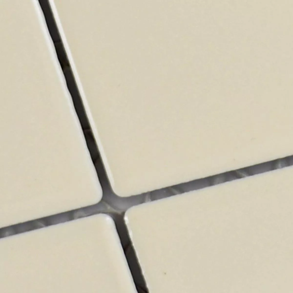 Muster von Keramik Mosaikfliesen Adrian Beige Glänzend Quadrat 48