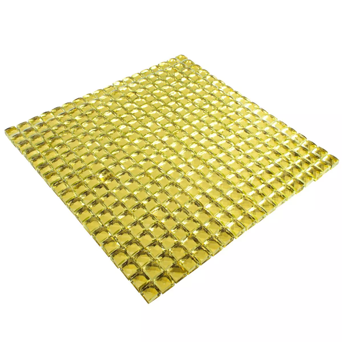Glas Mosaikfliese Victoria Gold Quadrat 15 Glas Mosaikfliese Victoria Gold Quadrat 15
