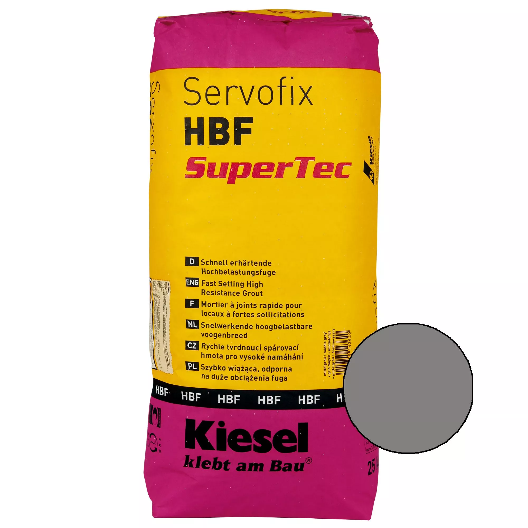 Kiesel Servofix HBF SuperTec Mittelgrau 25KG