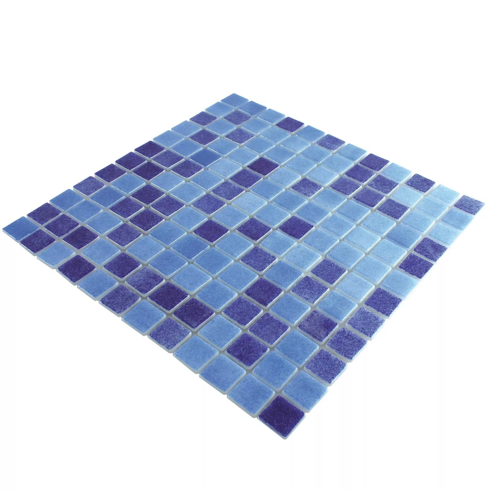 Glas Schwimmbad Pool Mosaik Lagune R11C Blau Mix