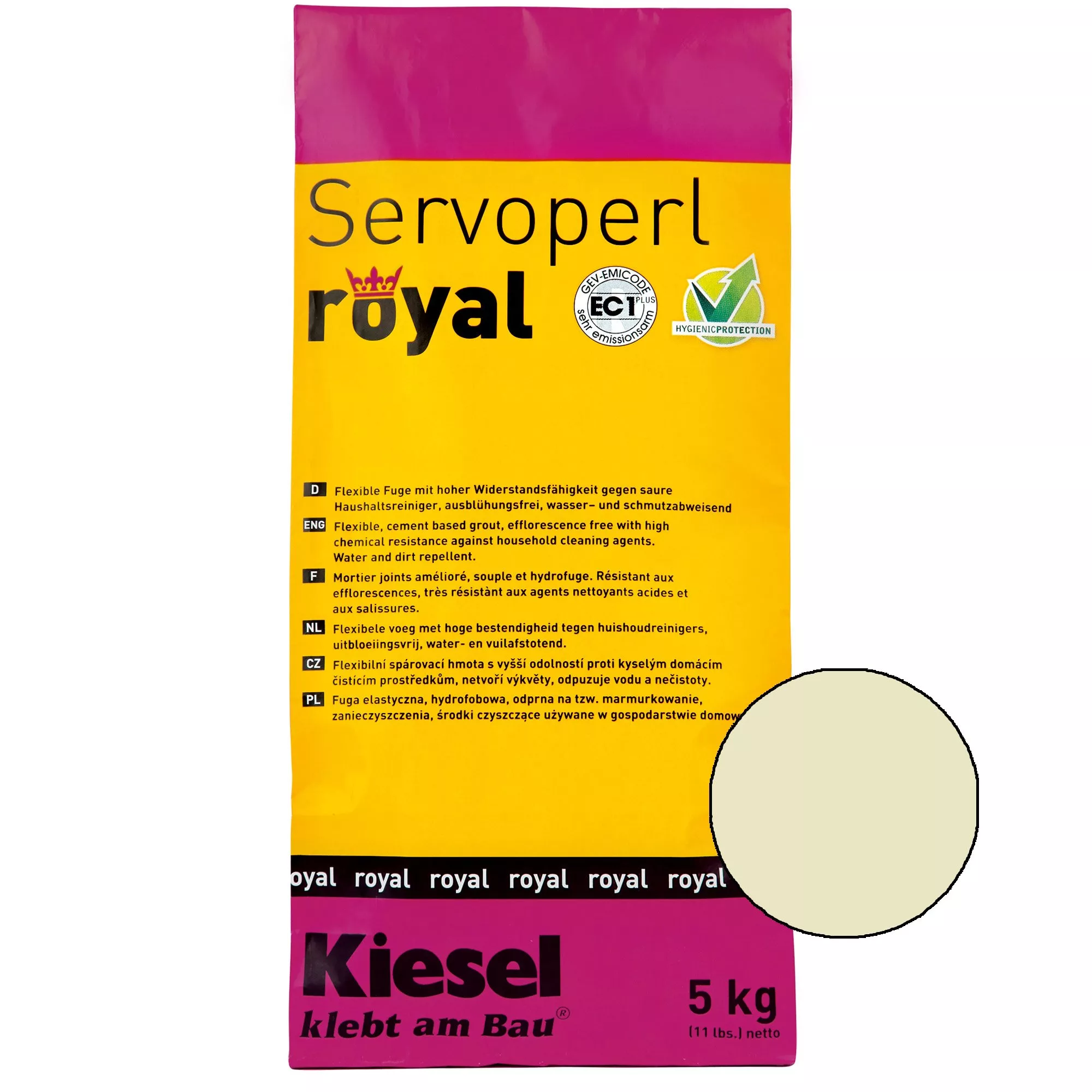  Kiesel Servoperl royal - Fugenmasse-5Kg Jasmin