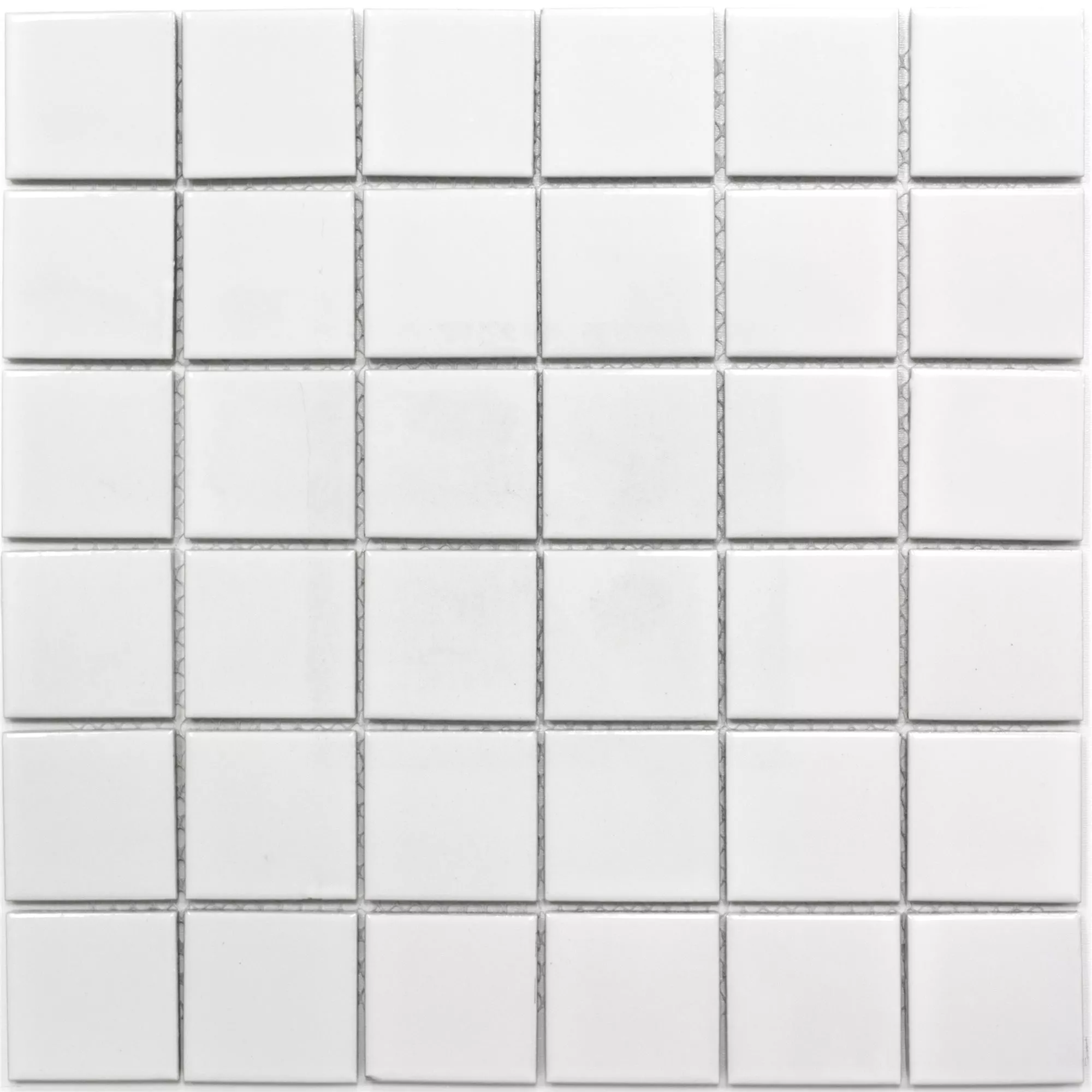 Keramik Mosaikfliesen Adrian Weiß Glänzend Quadrat 48 Keramik Mosaikfliesen Adrian Weiß Glänzend Quadrat 48