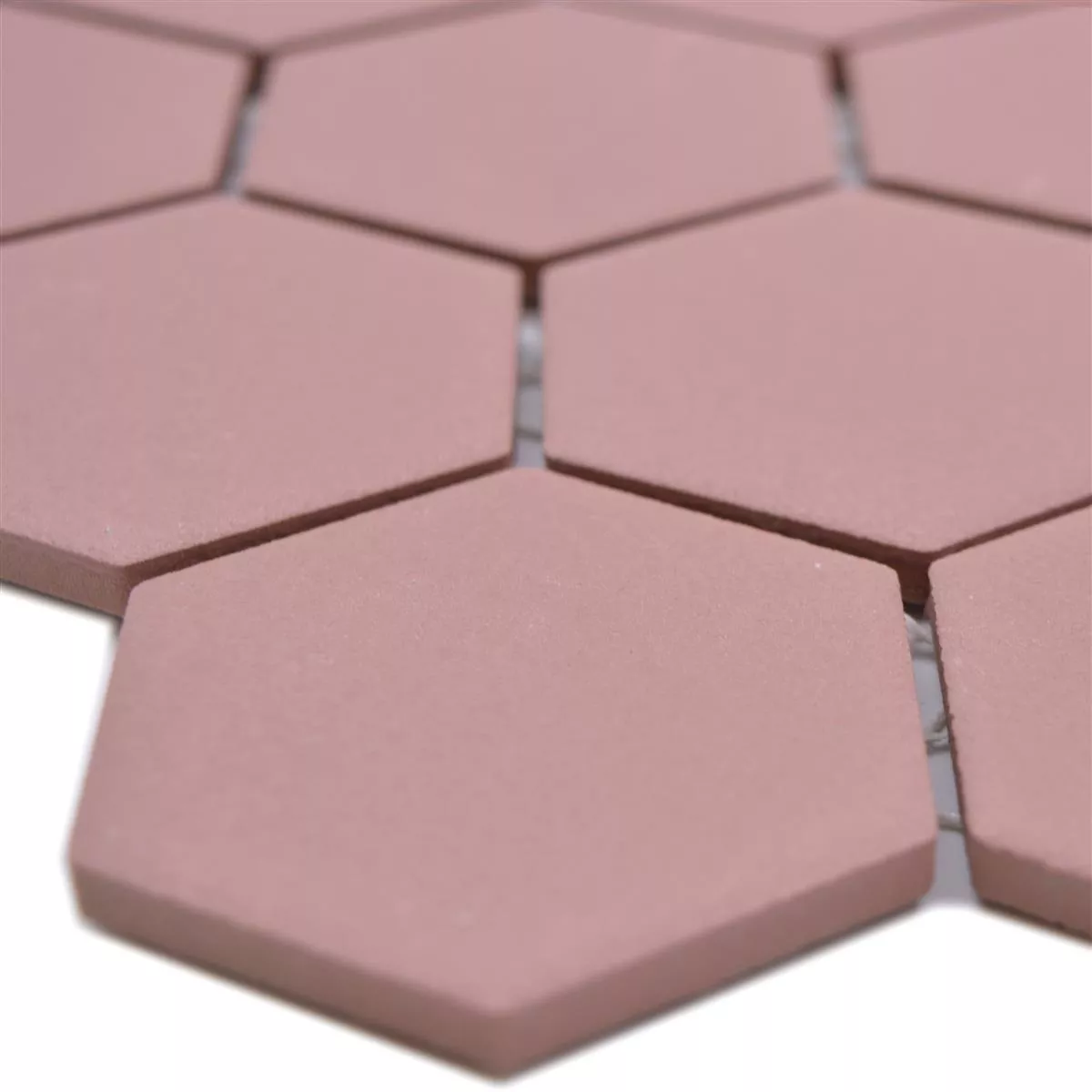 Keramikmosaik Bismarck R10B Hexagon Terracotta H51 Keramikmosaik Bismarck R10B Hexagon Terracotta H51