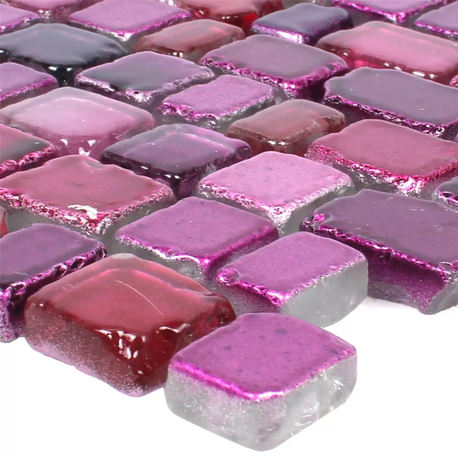Muster von Mosaikfliesen Glas Roxy Violett