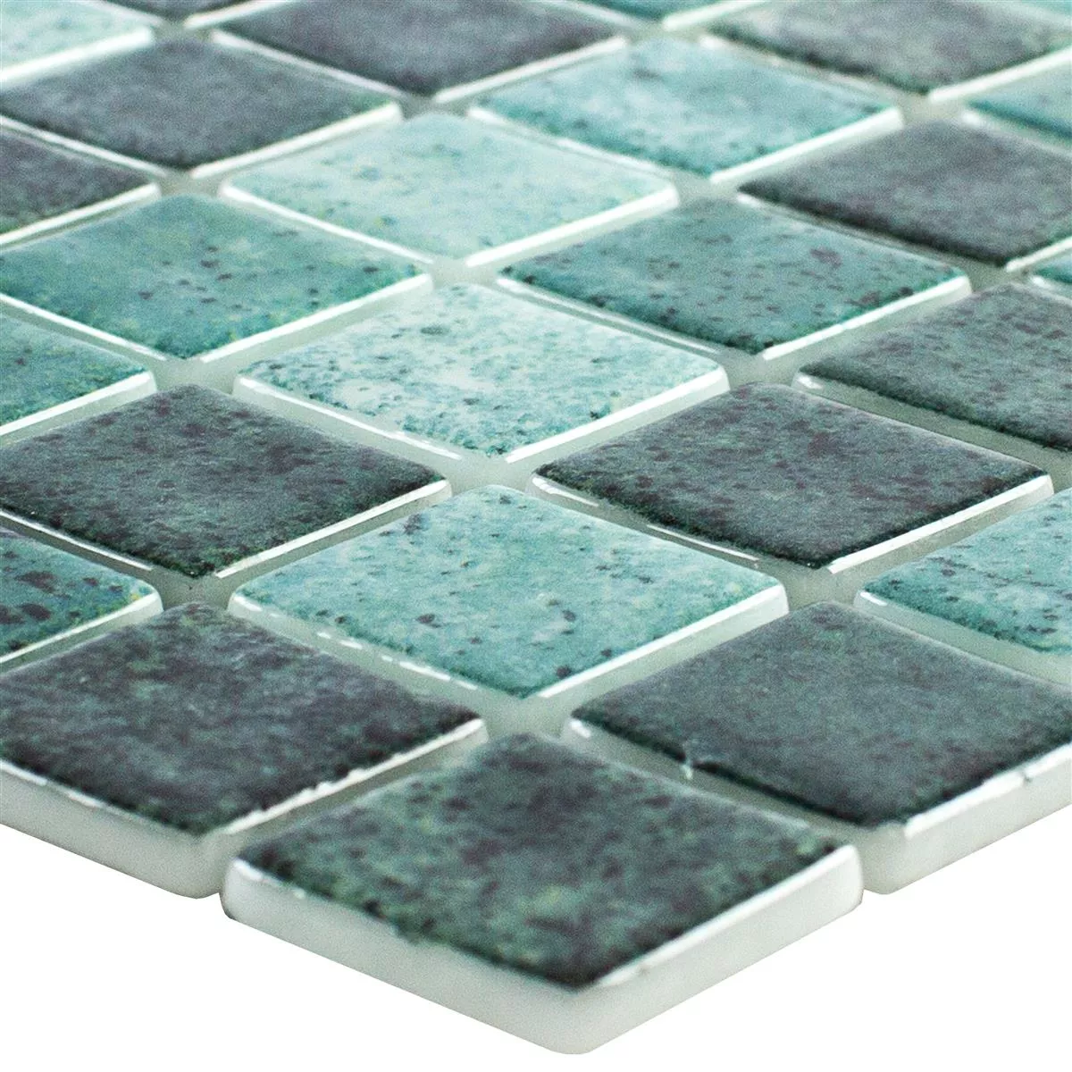 Glas Schwimmbad Mosaik Baltic Grün 25x25mm Glas Schwimmbad Mosaik Baltic Grün 25x25mm
