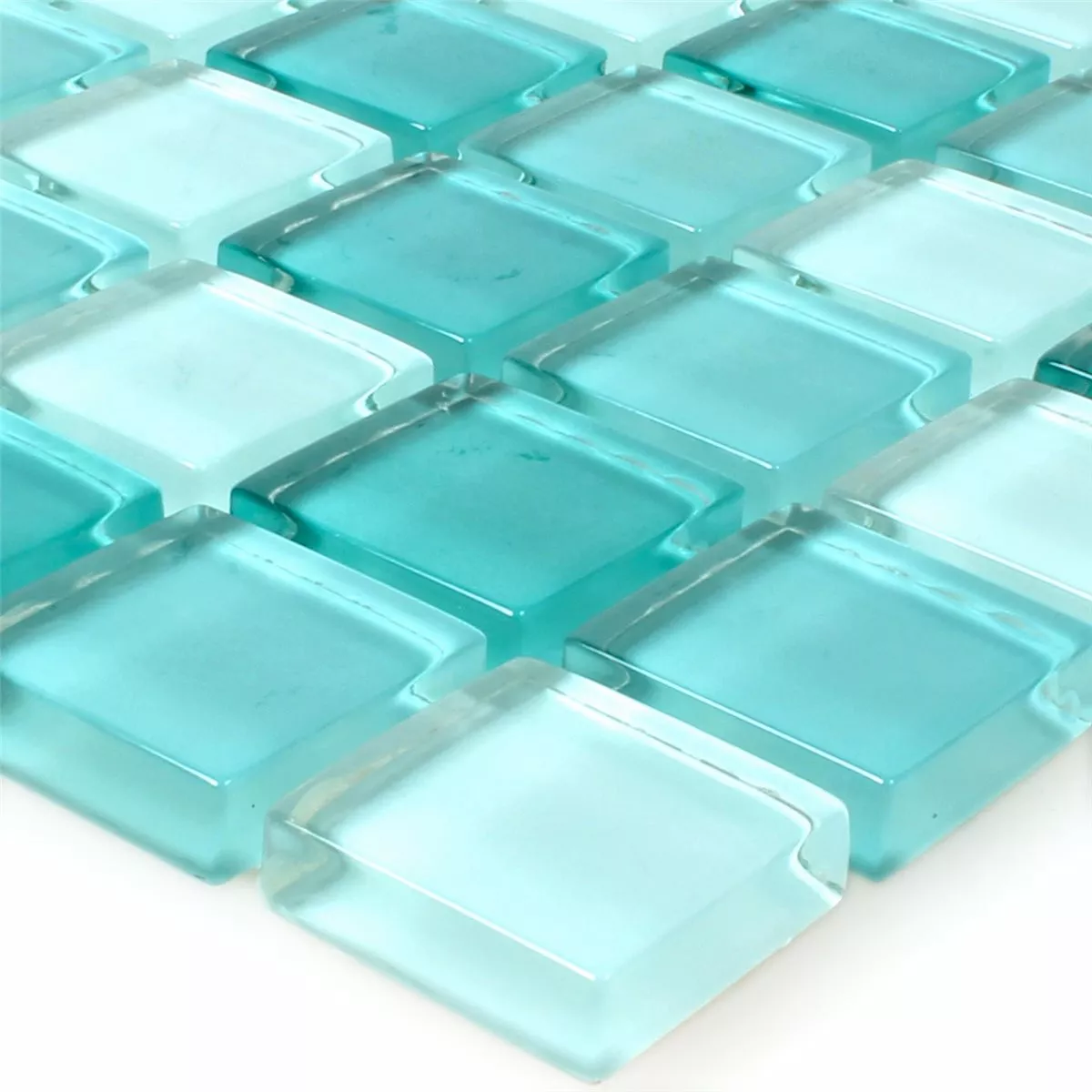 Glasmosaik Fliesen Grün Mix 25x25x8mm