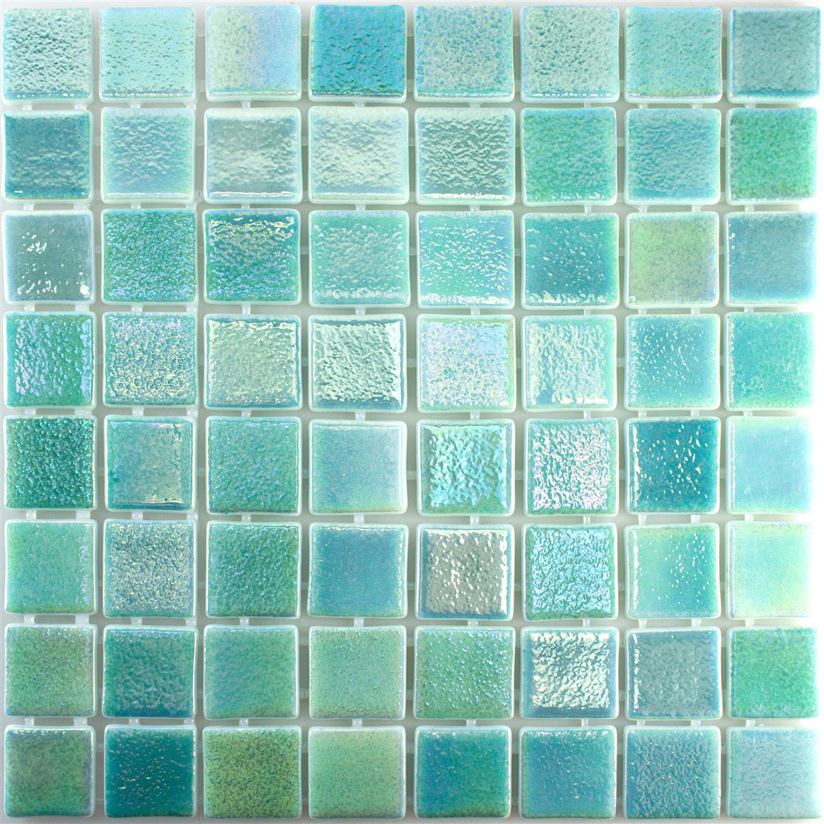 Glas Schwimmbad Pool Mosaik McNeal Türkis 38