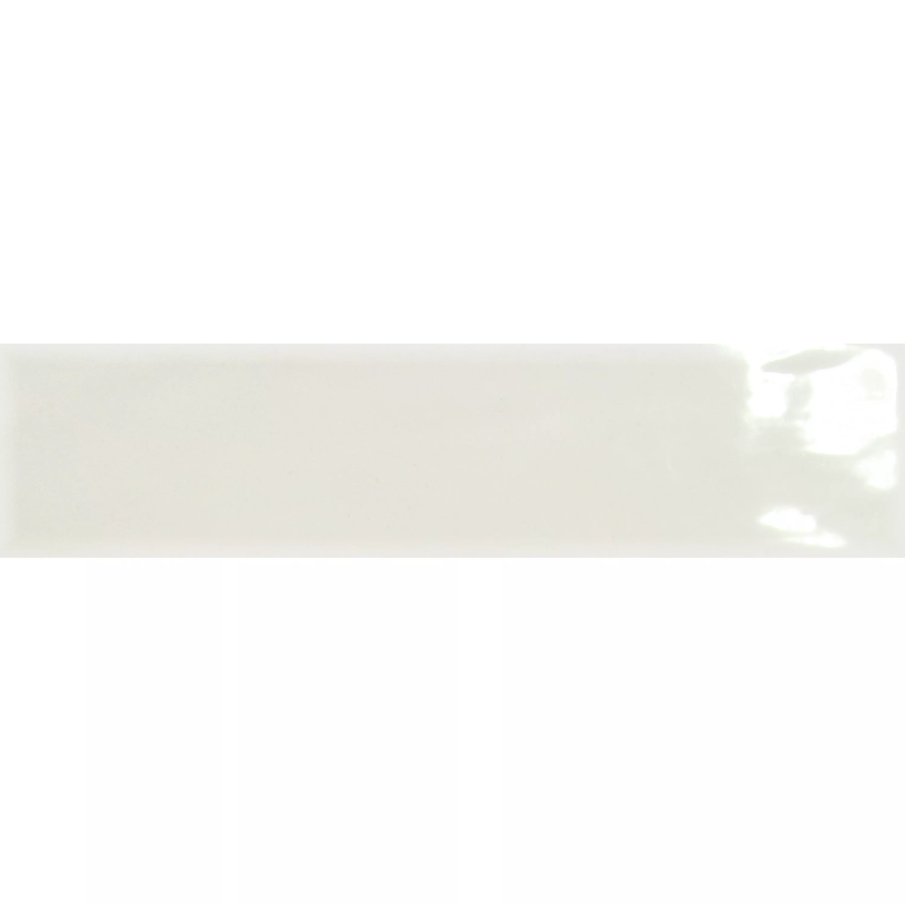 Wandfliesen Tamaris Flora Glänzend Gewellt Weiß 5x25cm 