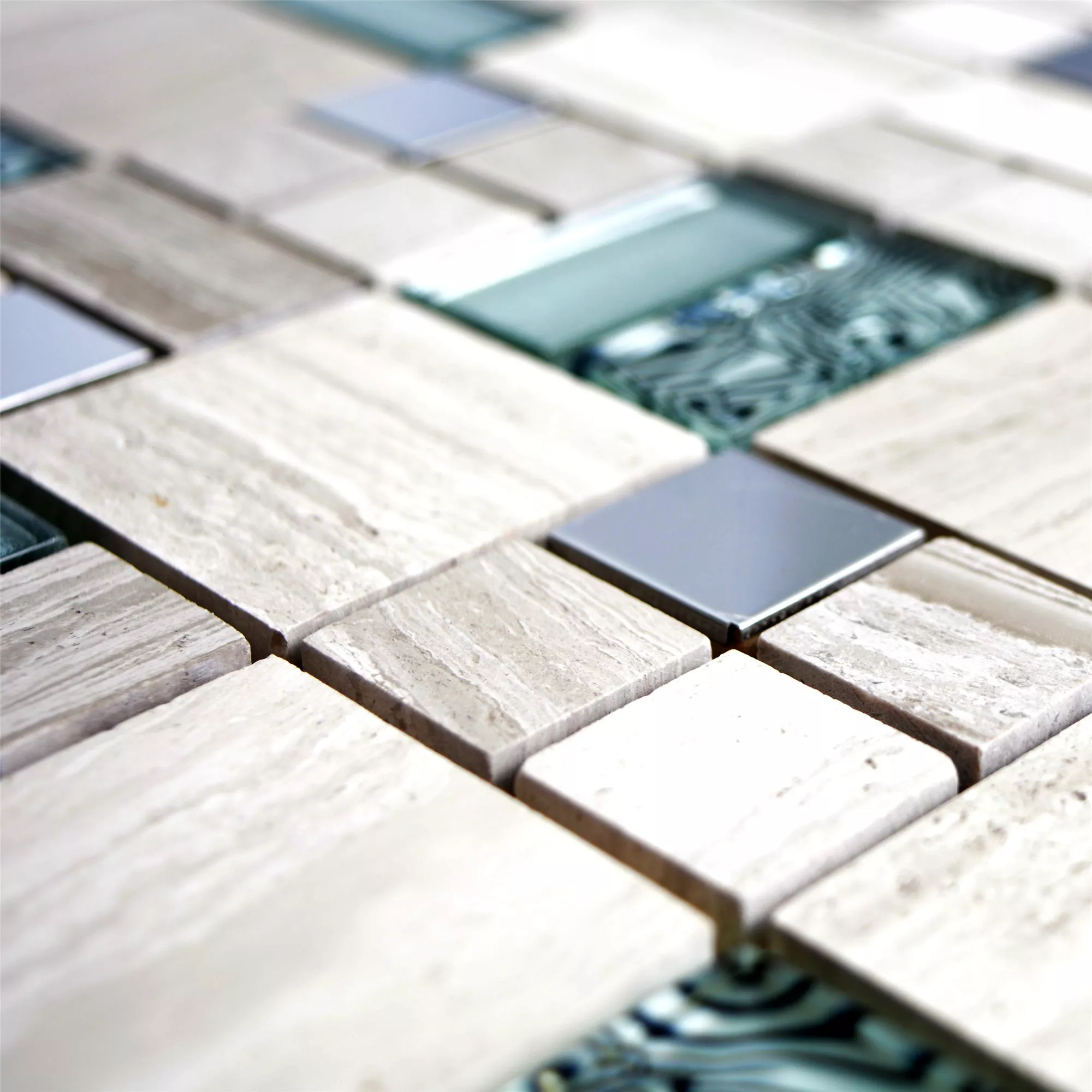 Glas Naturstein Metall Mosaikfliesen Tinkabell