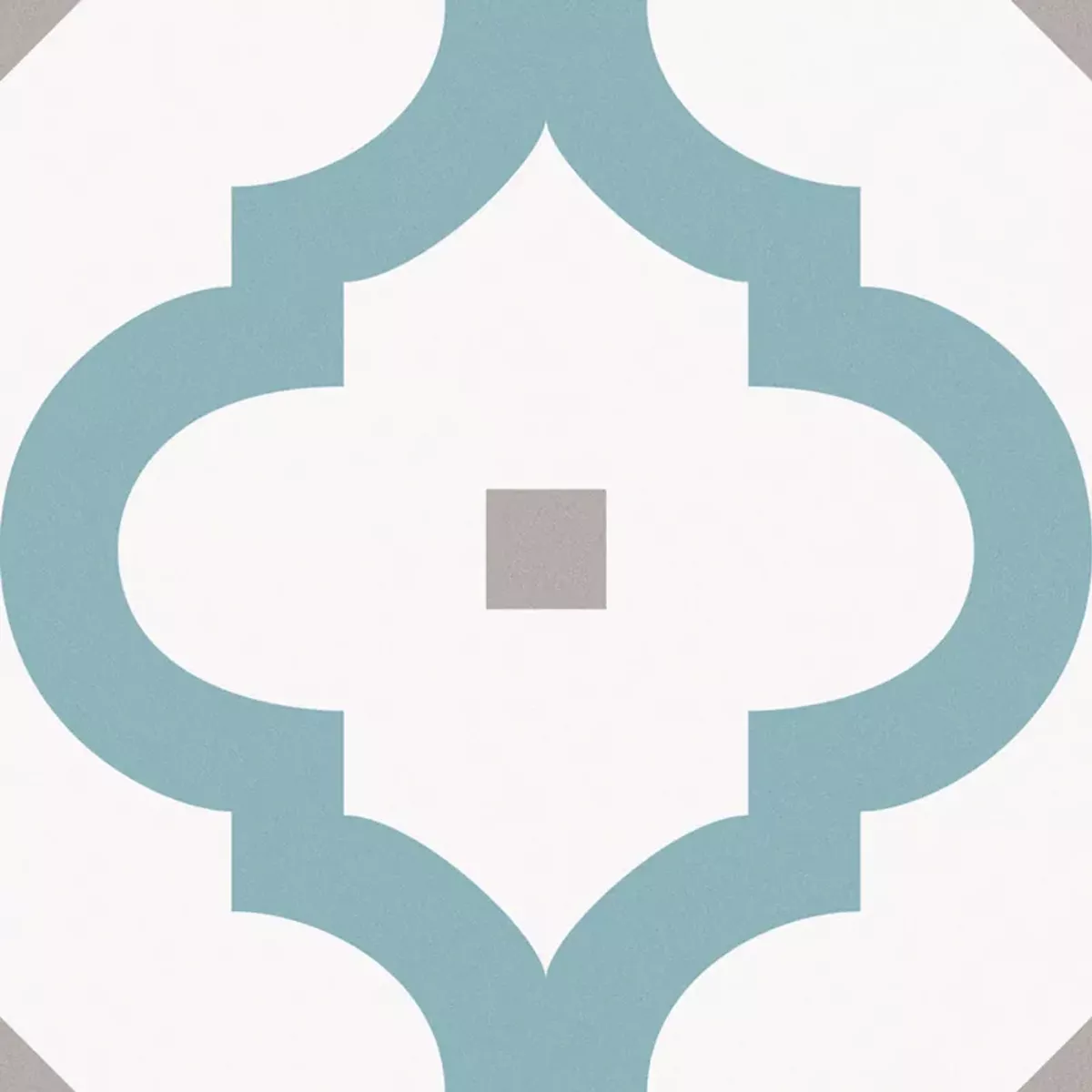 Atlantica Medeo Blau Weiß Grau 25x25 cm