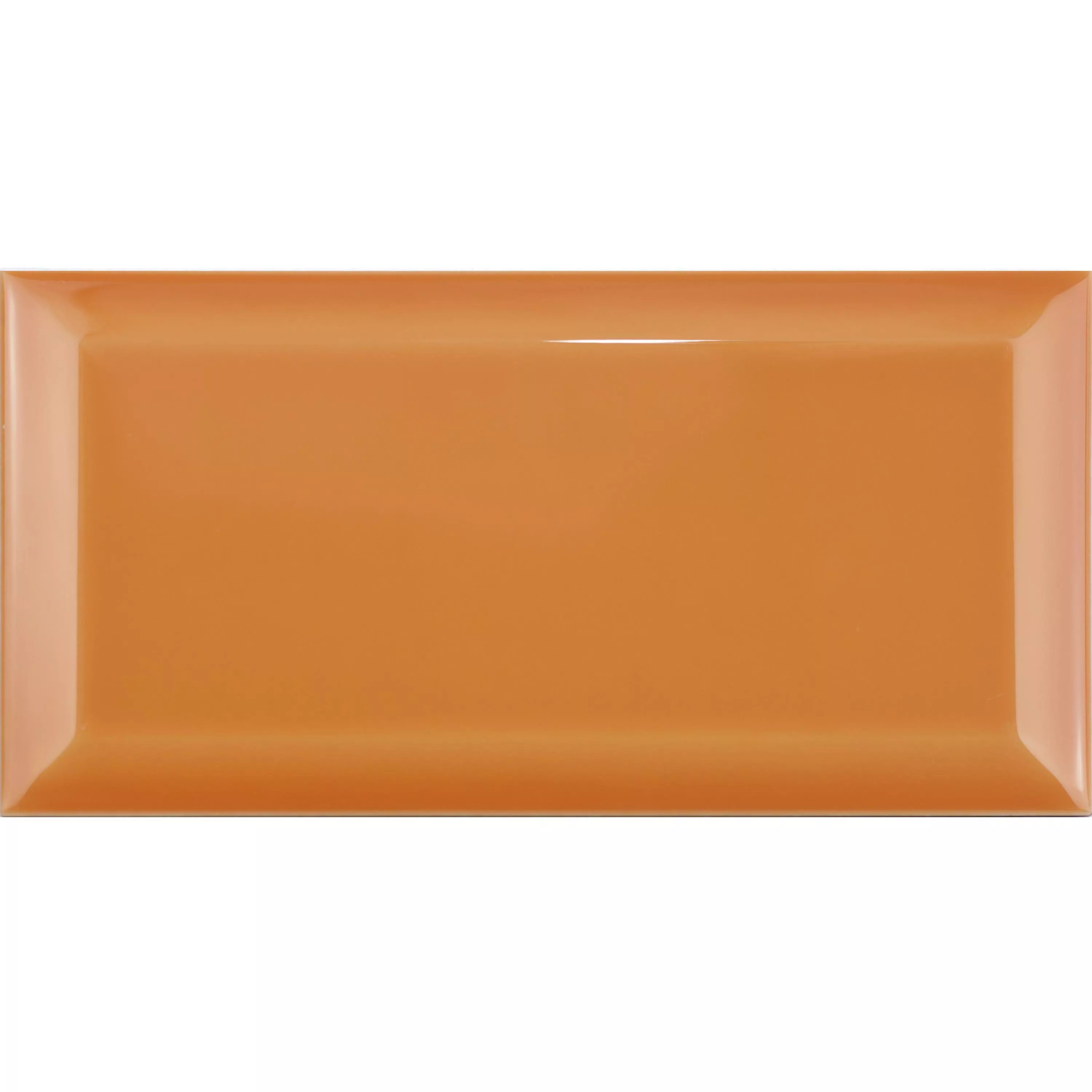 Metro Wandfliesen Brussel Facette 10x20x0,7cm Naranja Metro Wandfliesen Brussel Facette 10x20x0,7cm Naranja