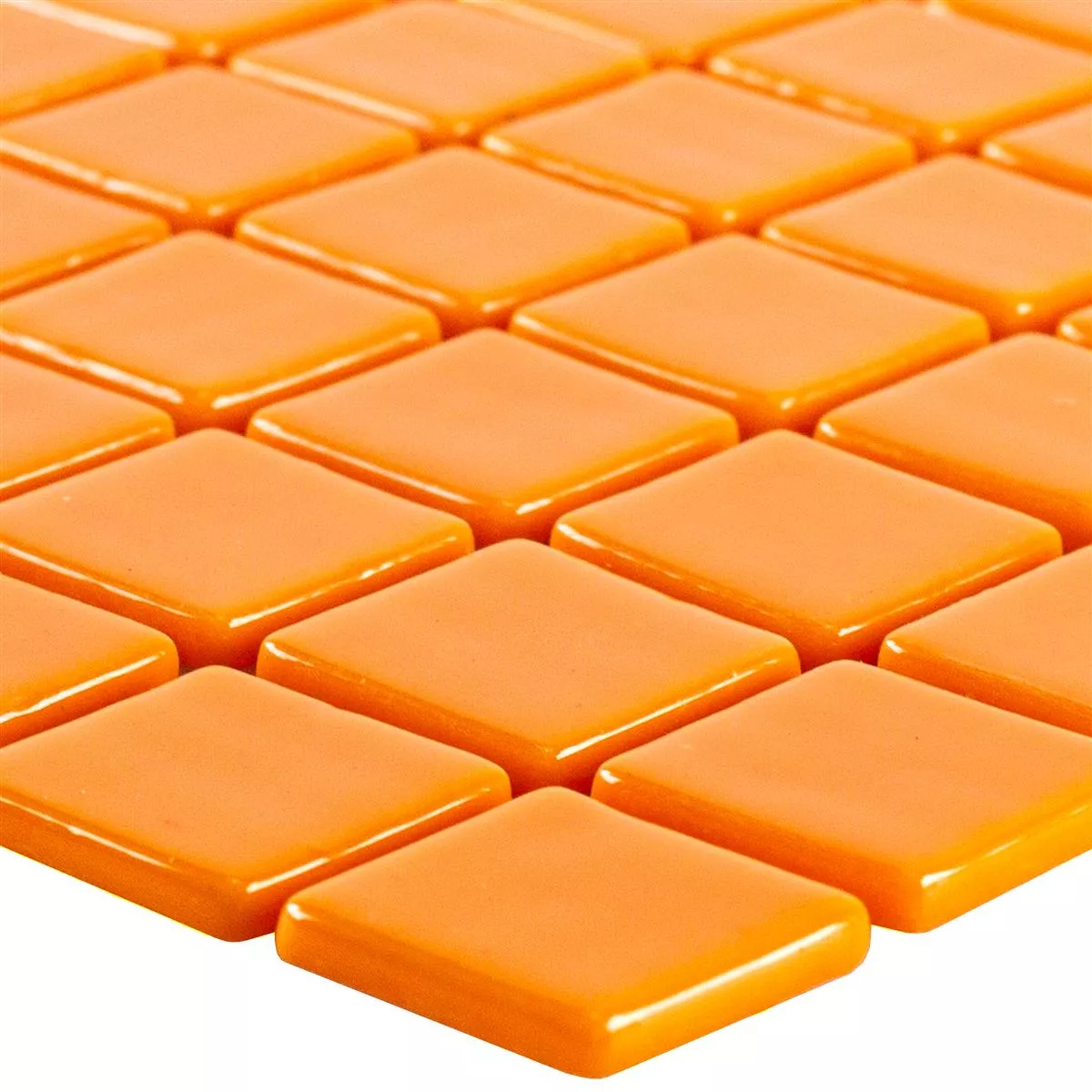 Glas Pool Schwimmbad Mosaik Pixley Orange
