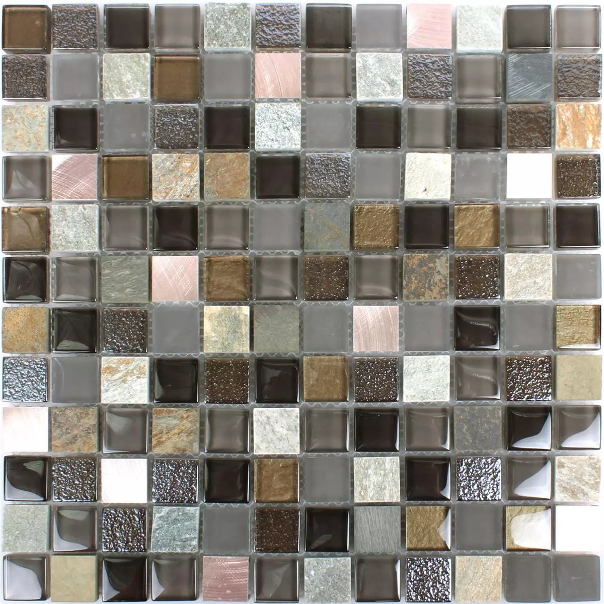 Muster von Glas Naturstein Metall Mosaikfliesen Riksha