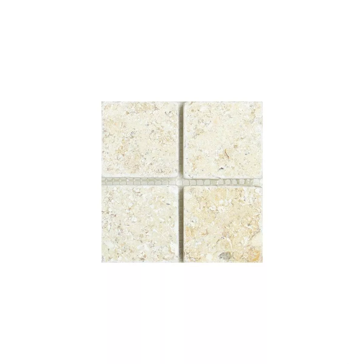 Muster von Mosaikfliesen Limestone Garbagna Beige 48