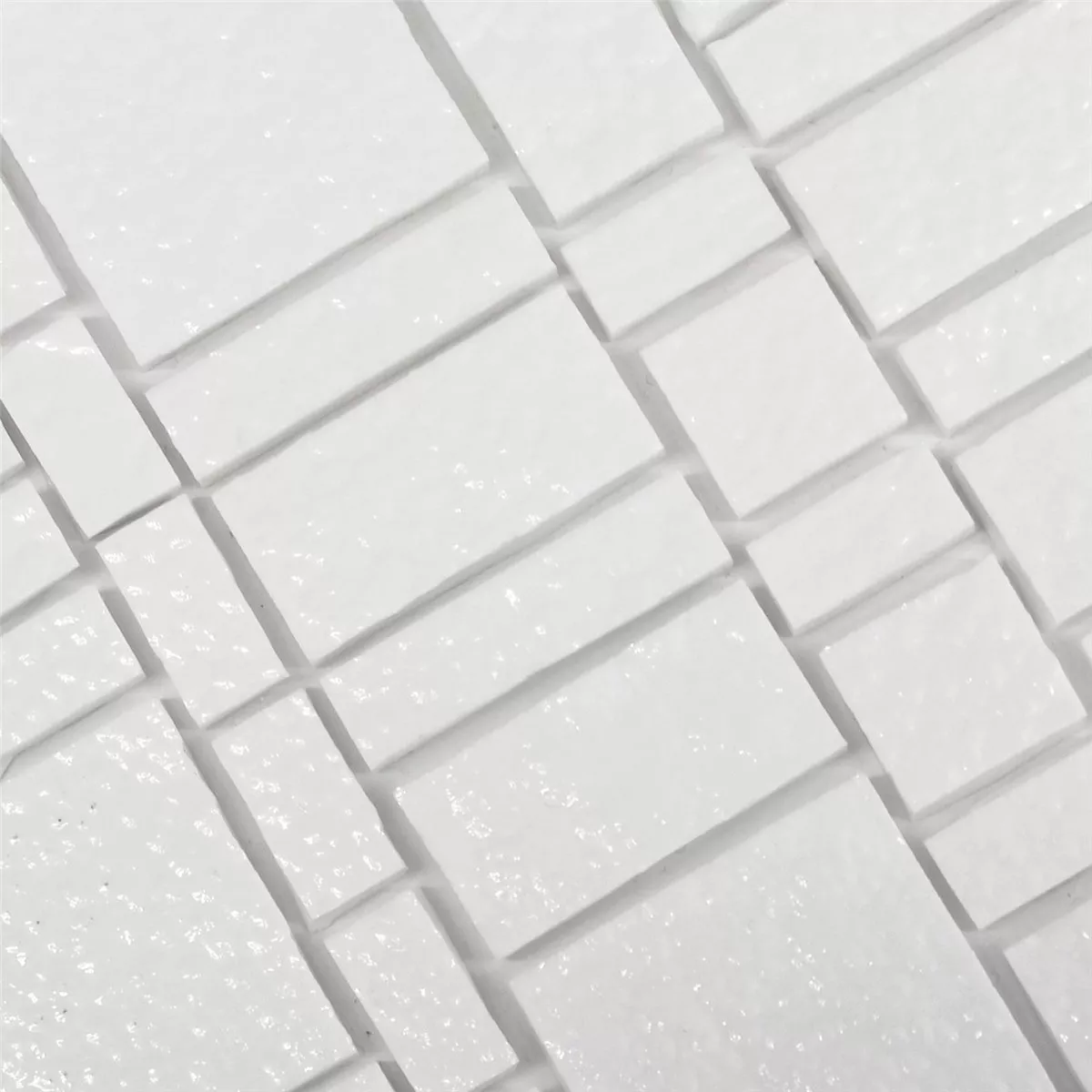 Glas Fliesen Trend Recycling Mosaik Liberty White