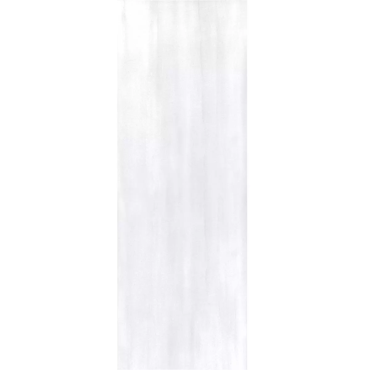 Muster Wandfliese Anderson 30x90cm Weiß Matt