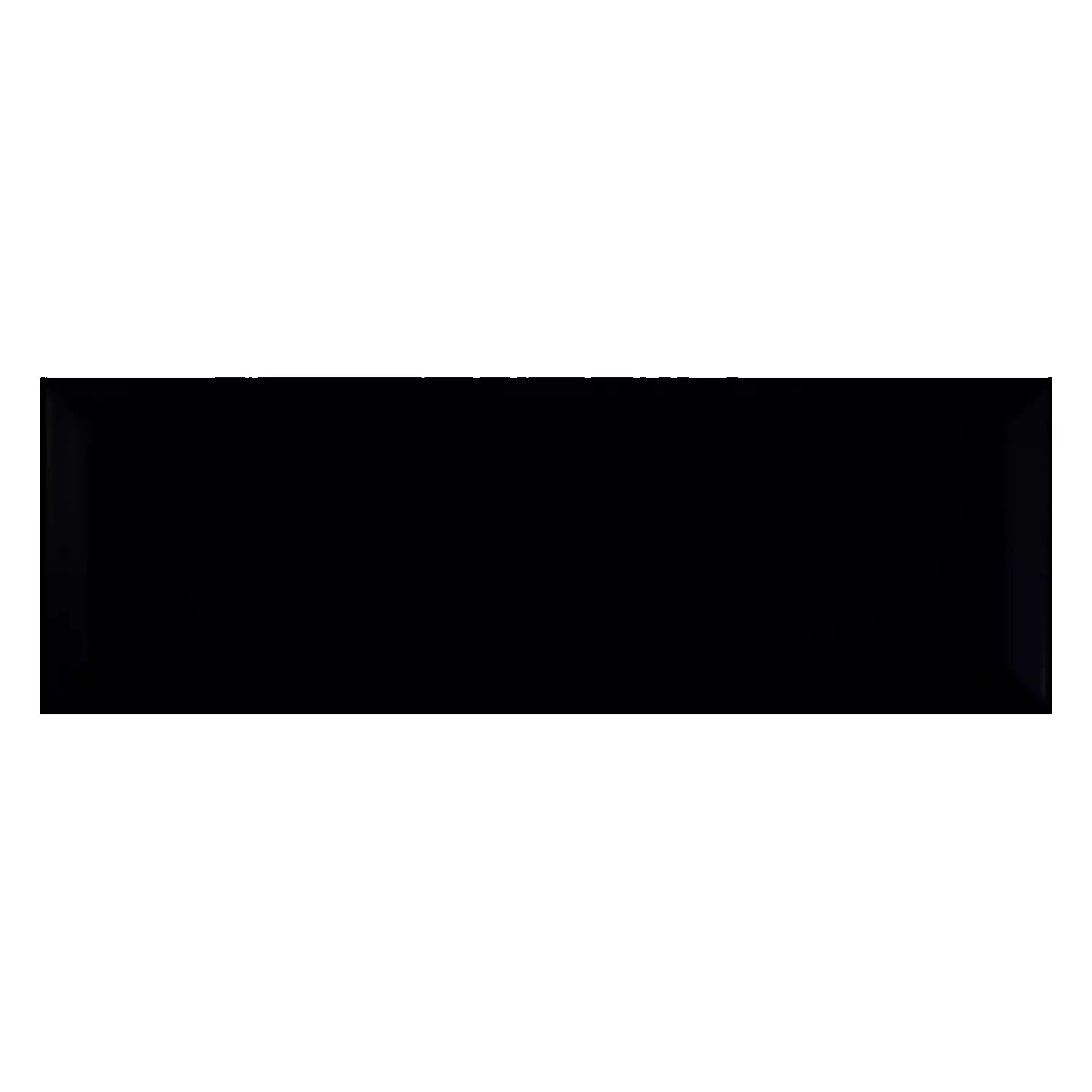 Metrofliese Schwarz Matt 10x30 cm Facette El Paso Negro