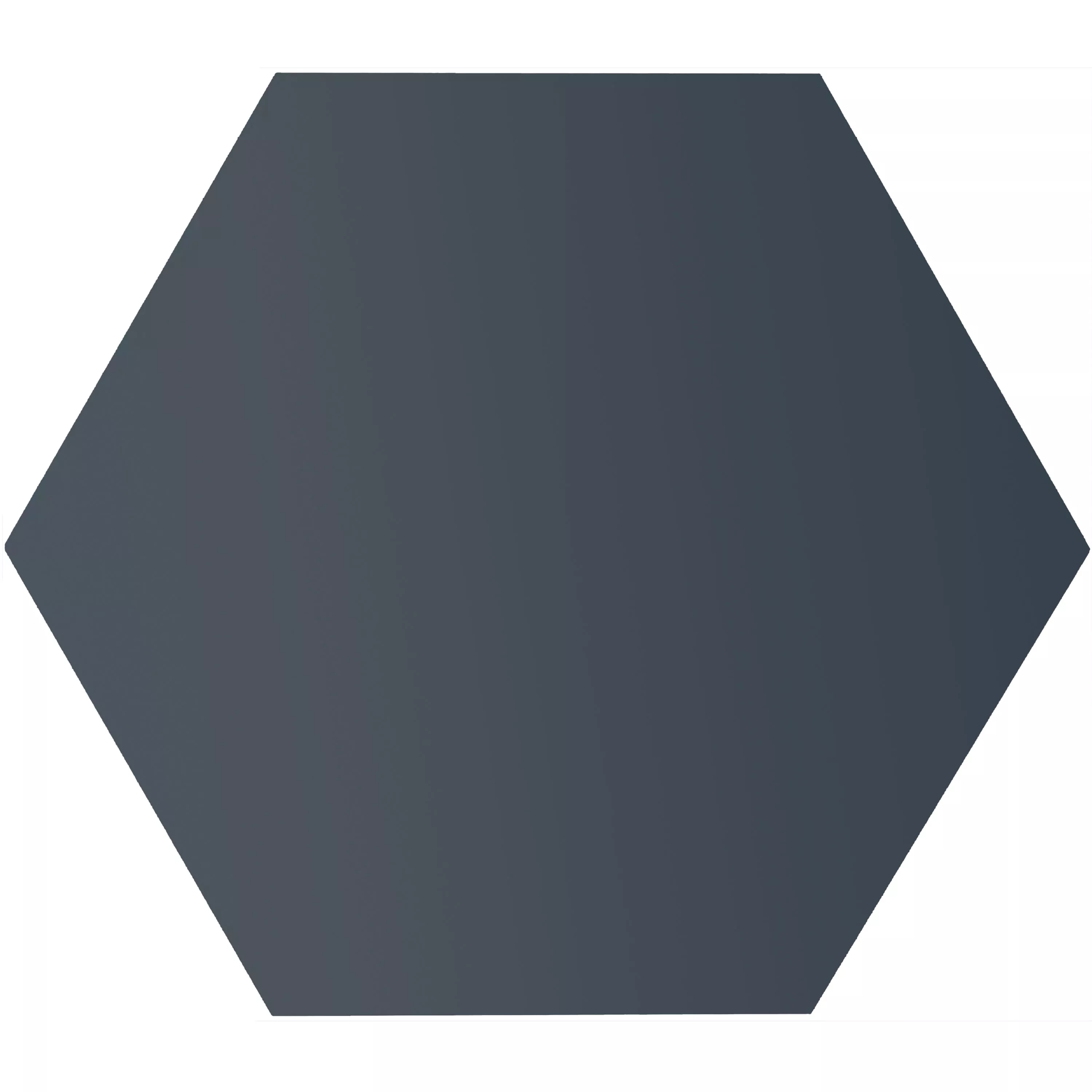 Muster Feinsteinzeug Fliesen Modena Hexagon Uni Dunkelblau