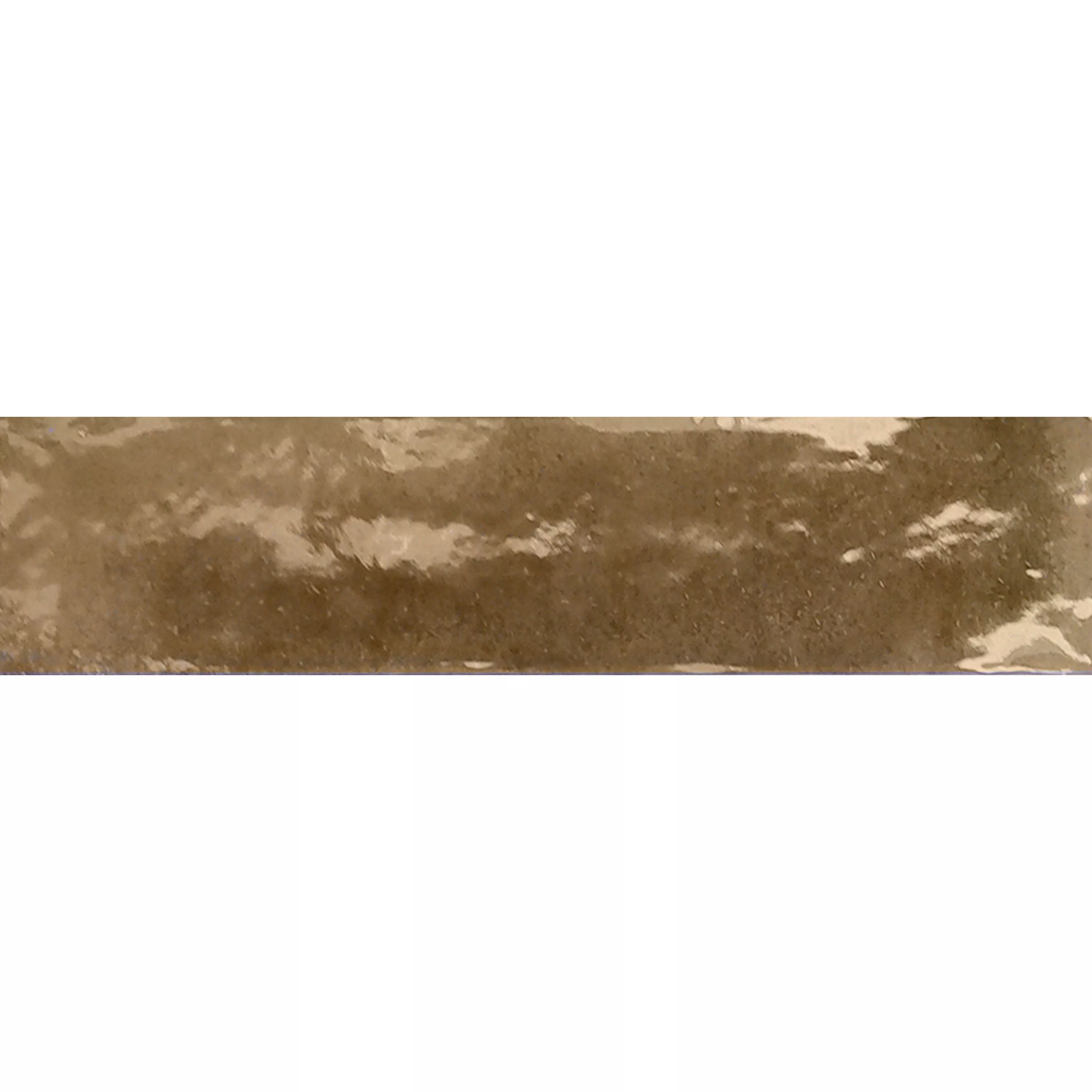 Wandfliesen Laguna Glänzend Gewellt Braun 6x24cm Wandfliesen Laguna Glänzend Gewellt Braun 6x24cm