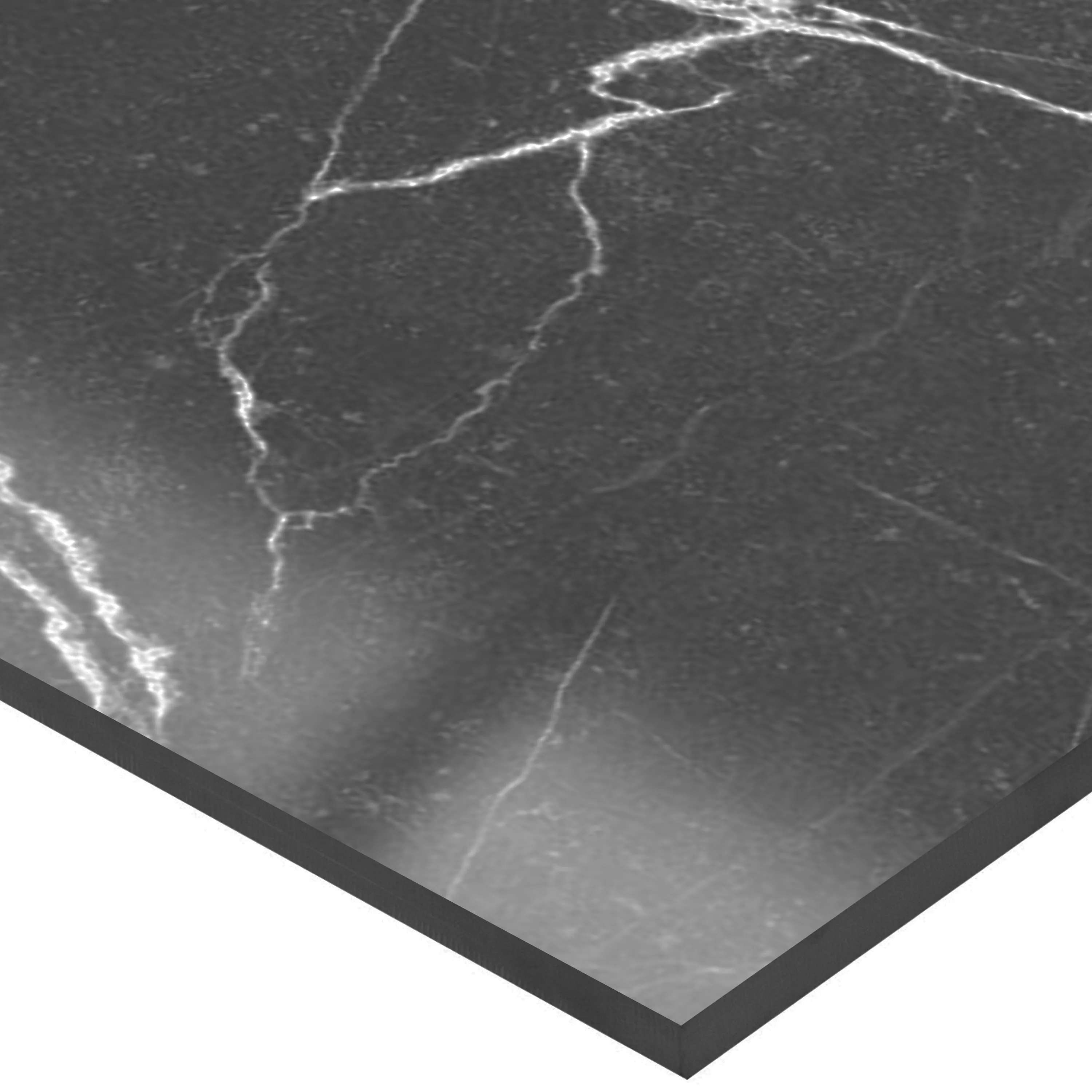 Bodenfliesen Santana Marmoroptik Poliert Dunkelgrau 60x120cm