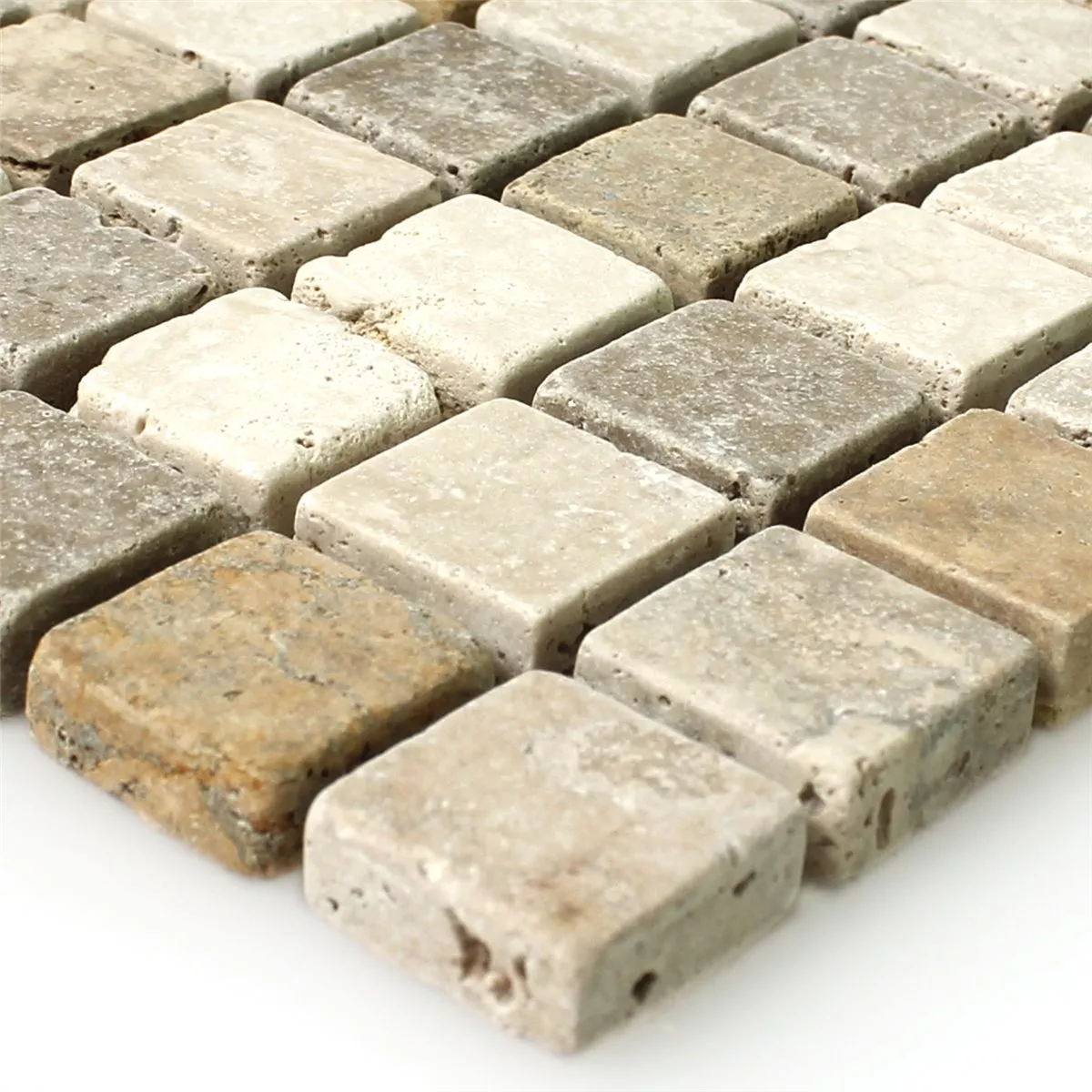 Mosaikfliesen Naturstein Braun Beige Rot Mosaikfliesen Naturstein Braun Beige Rot